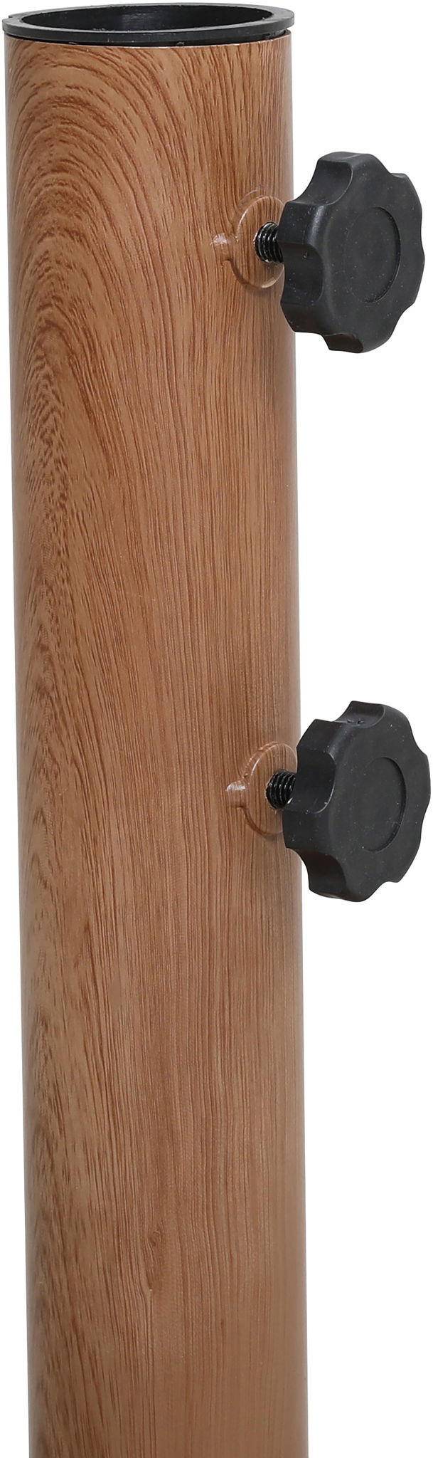 Amalfi - Patio Umbrella - Light Brown Base / White Pole