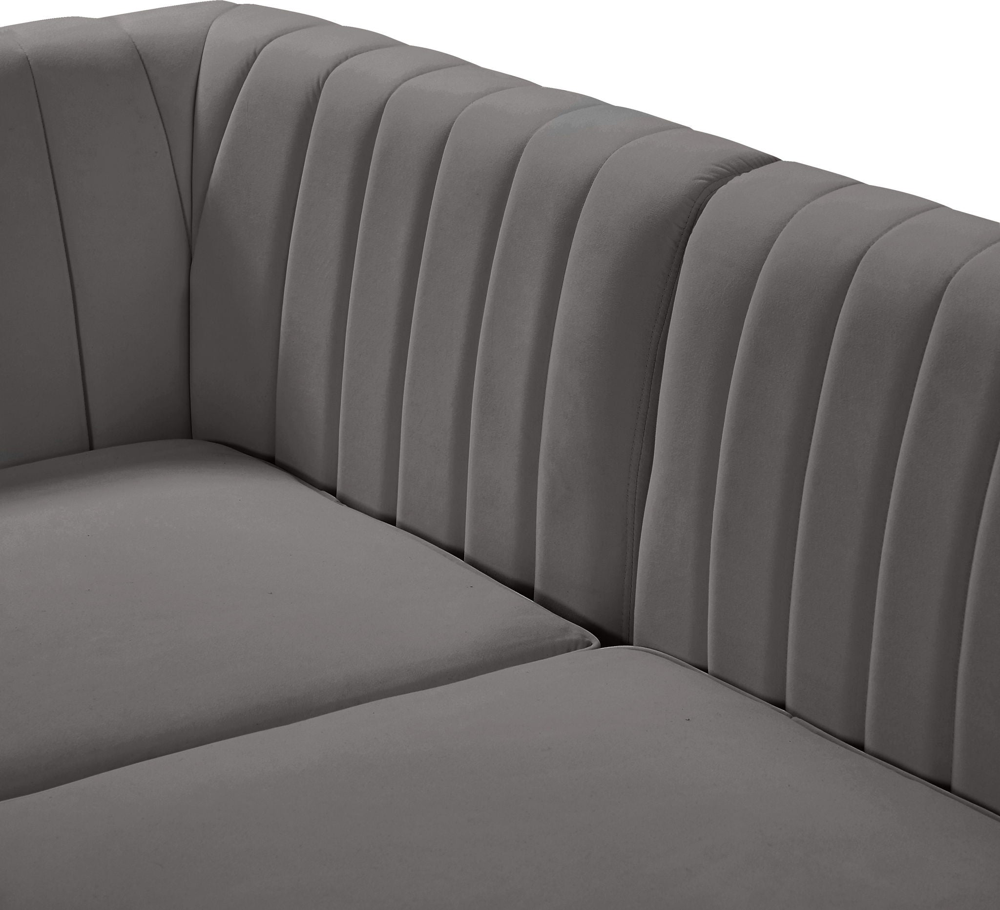 Alina - 8 Piece Velvet Modular Sectional