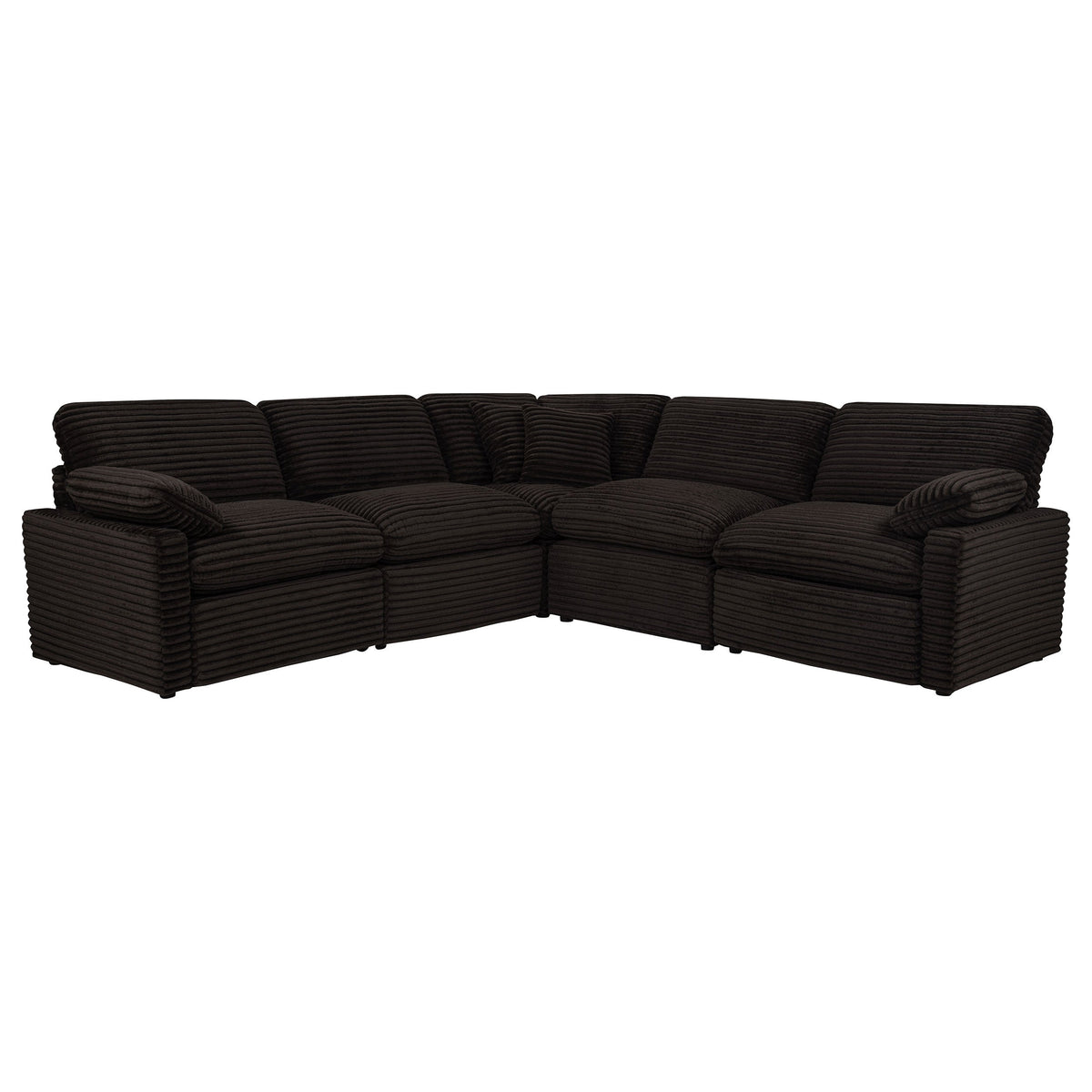 Collins 5-piece Modular Power Reclining Sectional Chocolate Brown