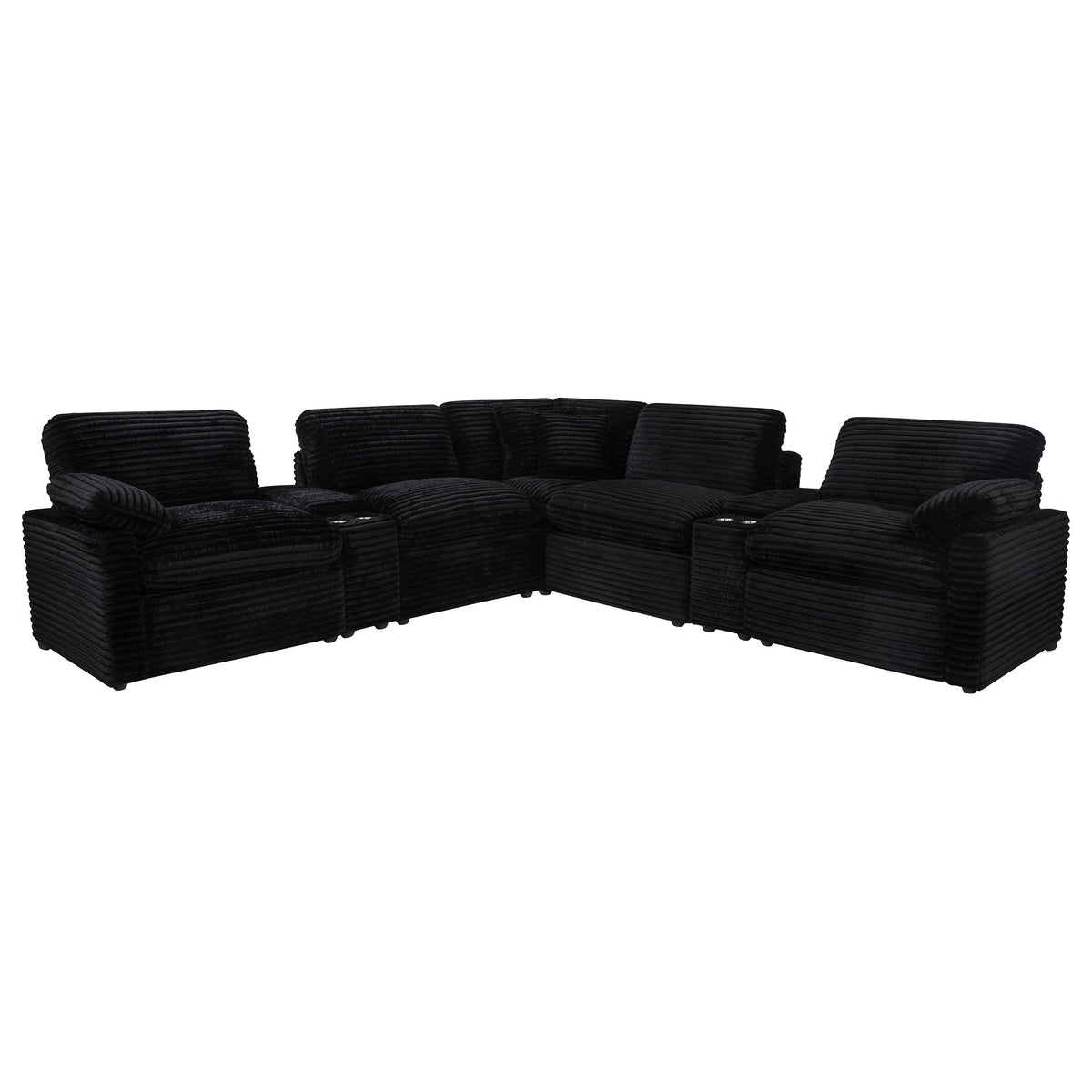 Collins 7-piece Modular Power Reclining Sectional Black