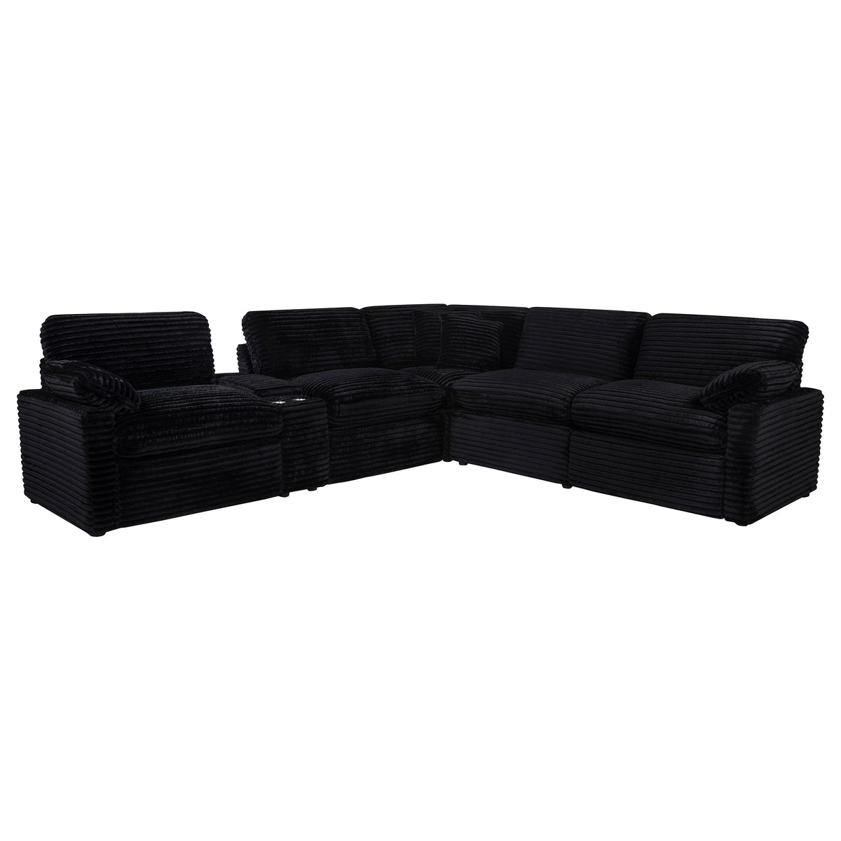 Collins 6-piece Modular Power Reclining Sectional Black