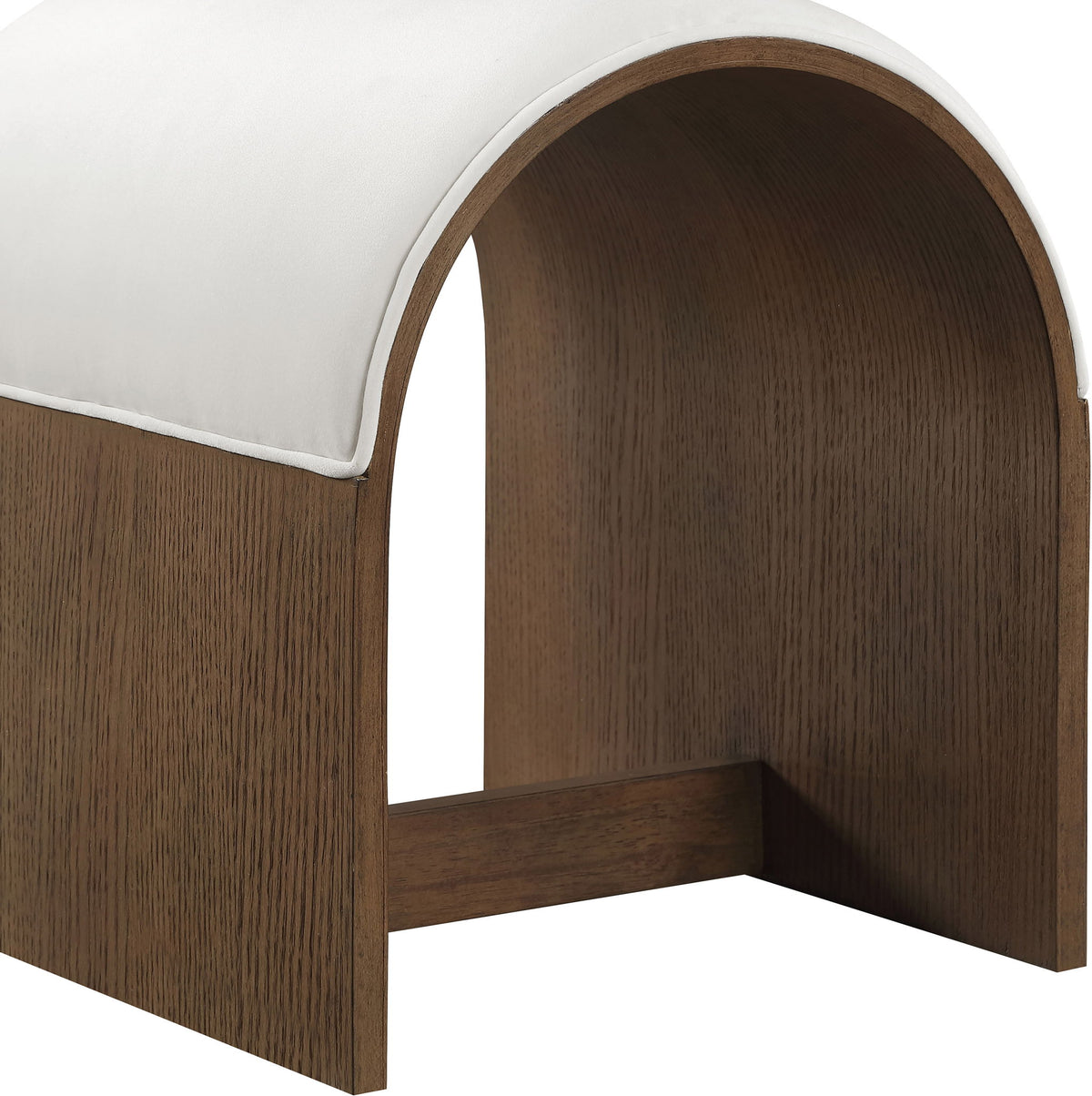 Sable - Velvet Performance Fabric Upholstered Bench