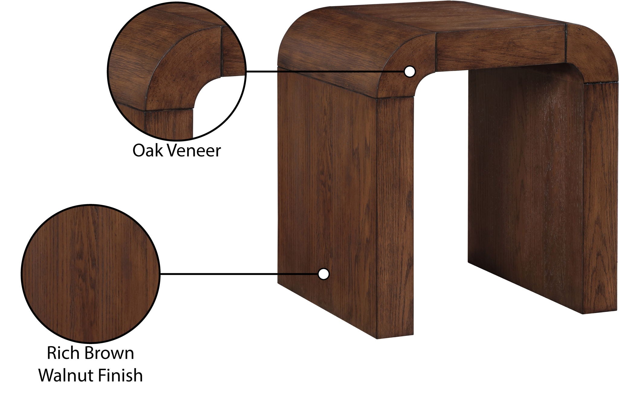 Toulon - Oak Veneer End Table