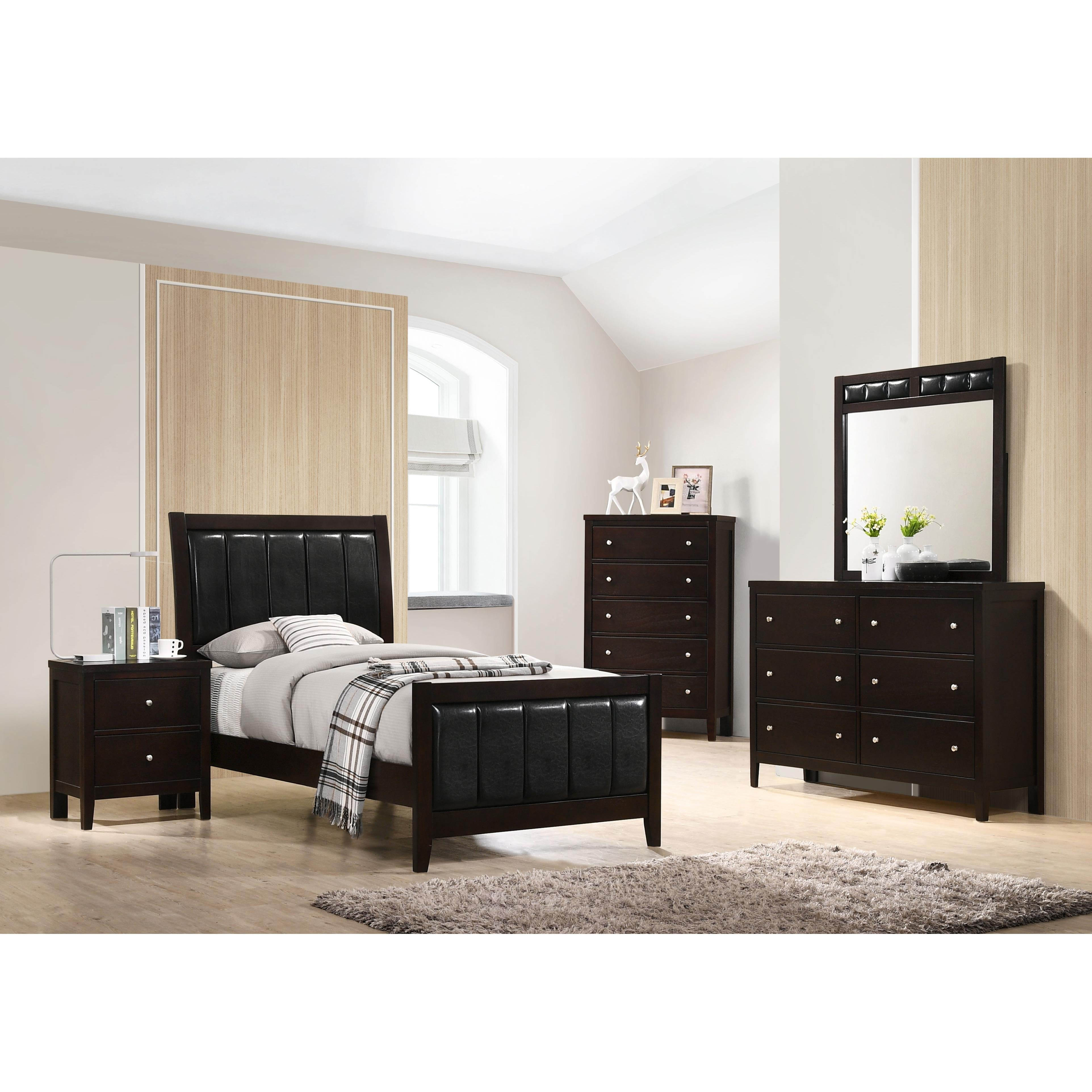Diamond Modern Furniture COA Carlton Twin Upholstered Panel Bed 202091T IMAGE 5
