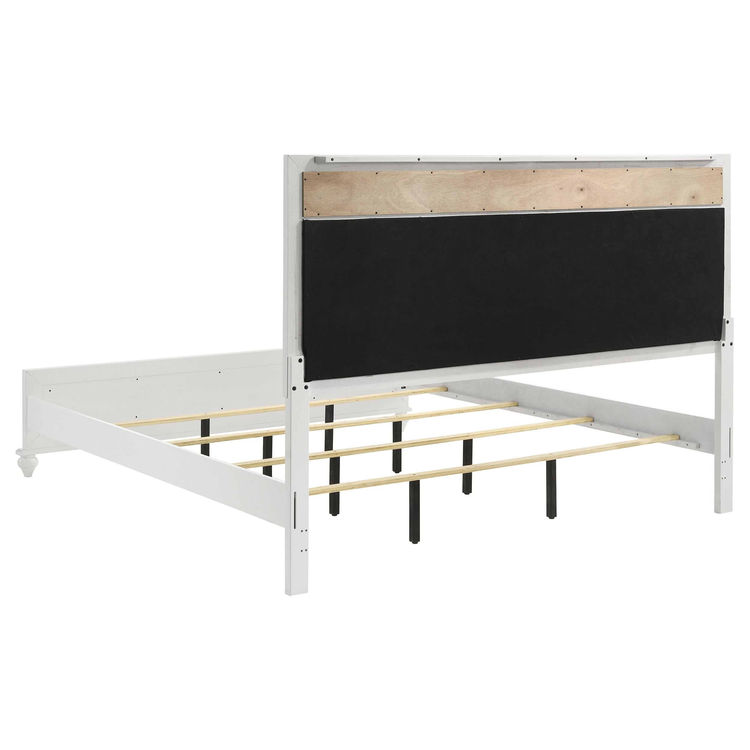 Diamond Modern Furniture COA Barzini King Upholstered Panel Bed 205891KE IMAGE 4