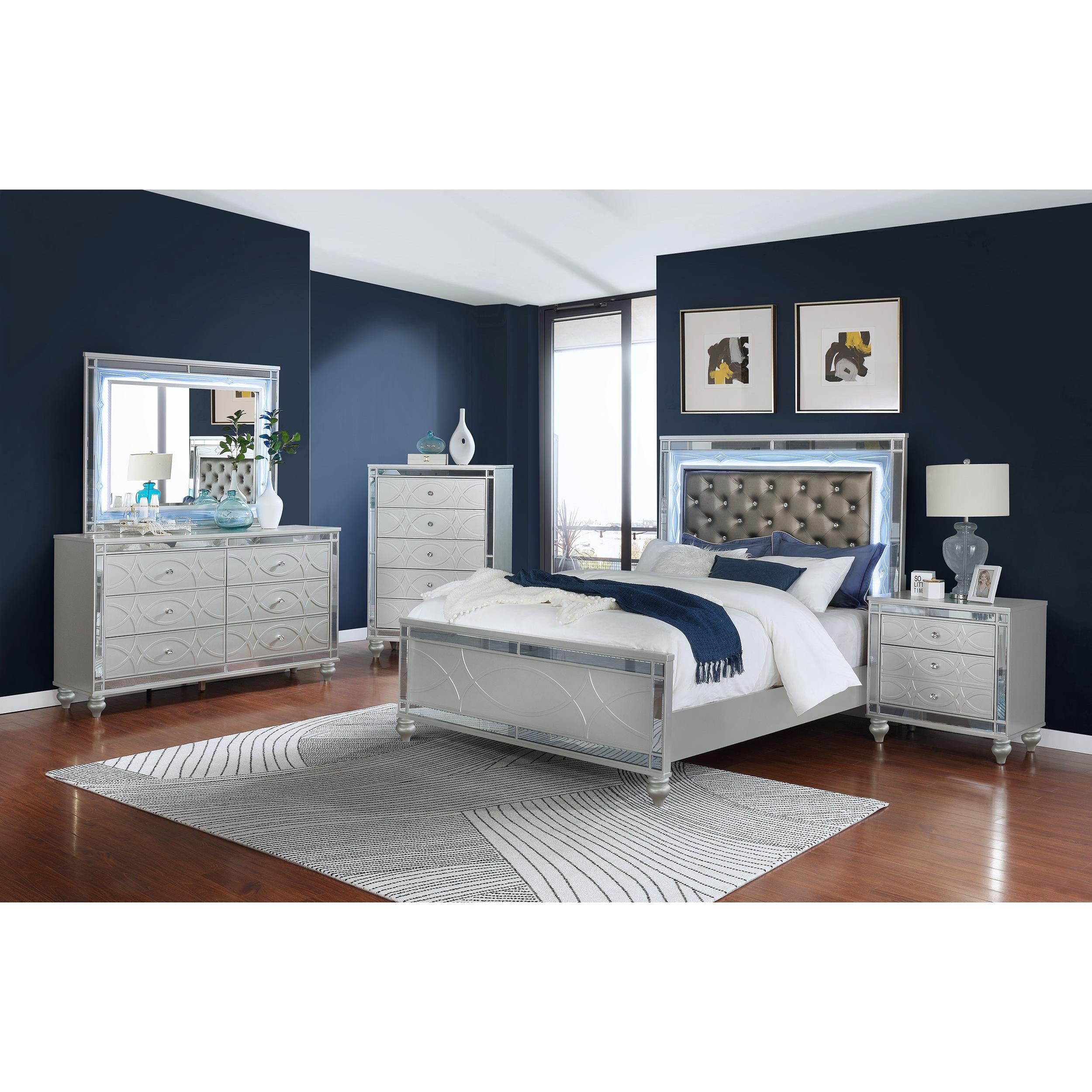 Diamond Modern Furniture COA Gunnison King Upholstered Panel Bed 223211KE IMAGE 6