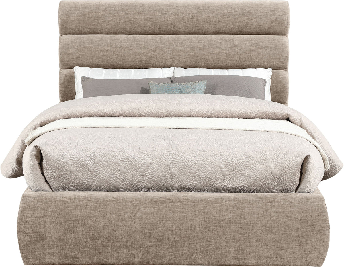 Adam - Chenille Fabric Bed With 52" Headboard