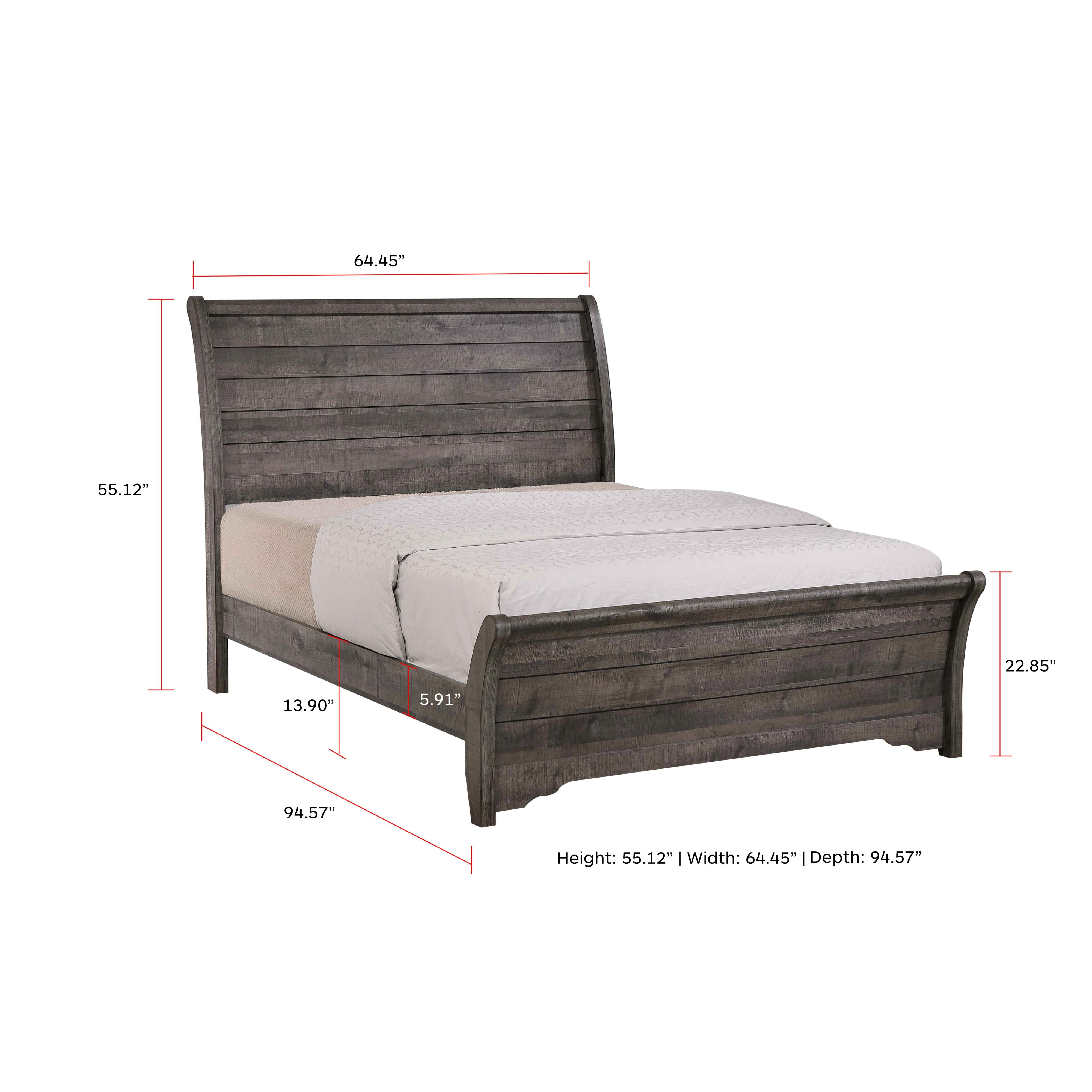 Crown Mark Coralee King Panel Bed B8100-K-HB/B8100-K-FB/B8100-KQ-RAIL IMAGE 3