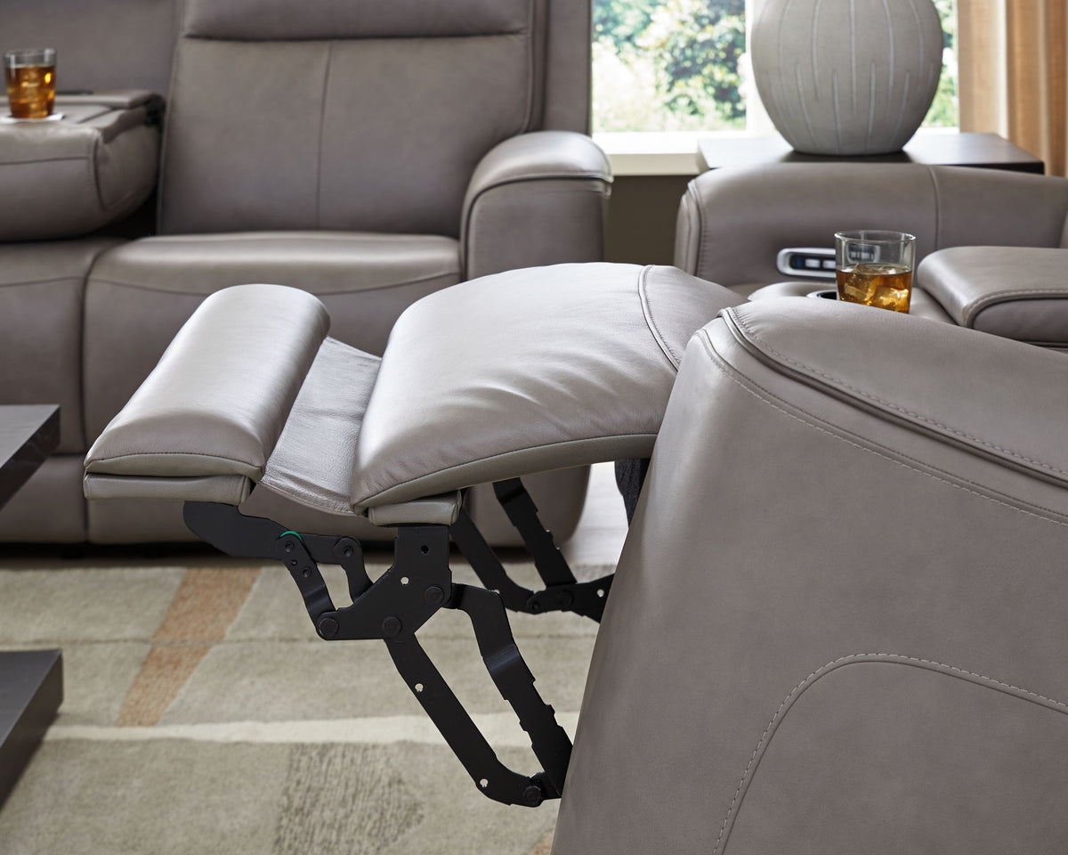 5Z-Comfort - Relaxation - Power Reclining Loveseat with Console / Adj Headrest