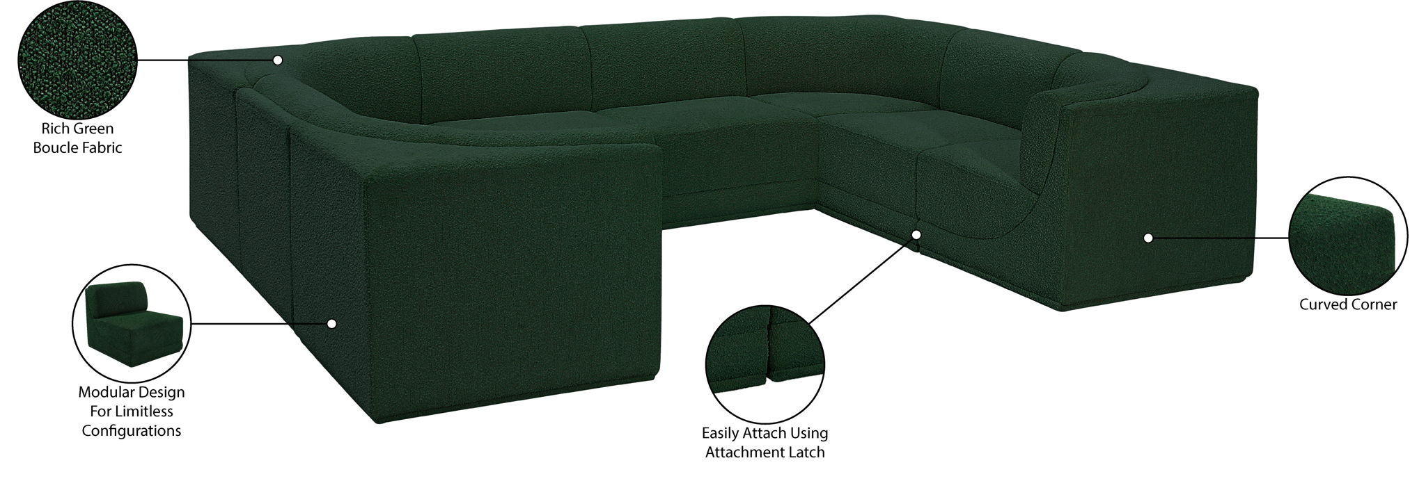 Ollie - 8 Piece Modular Sectional