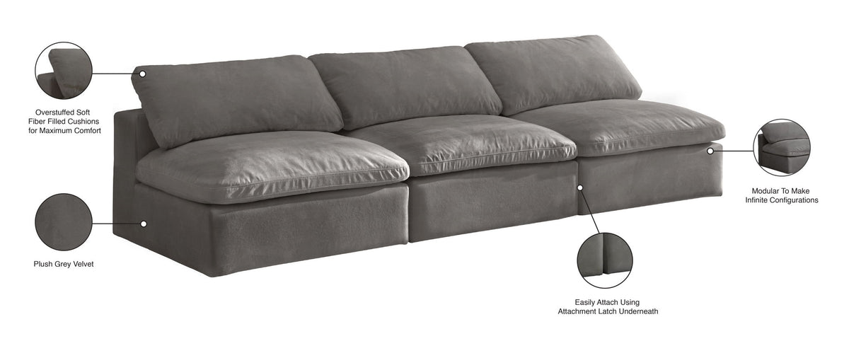 Cozy - Modular Armless 3 Seat Sofa