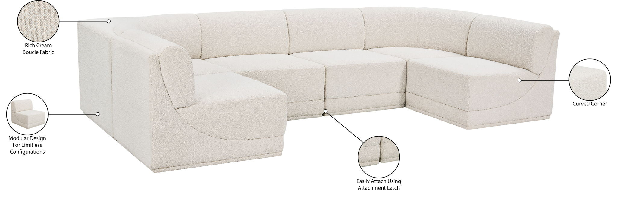 Ollie - 6 Piece Modular Sectional