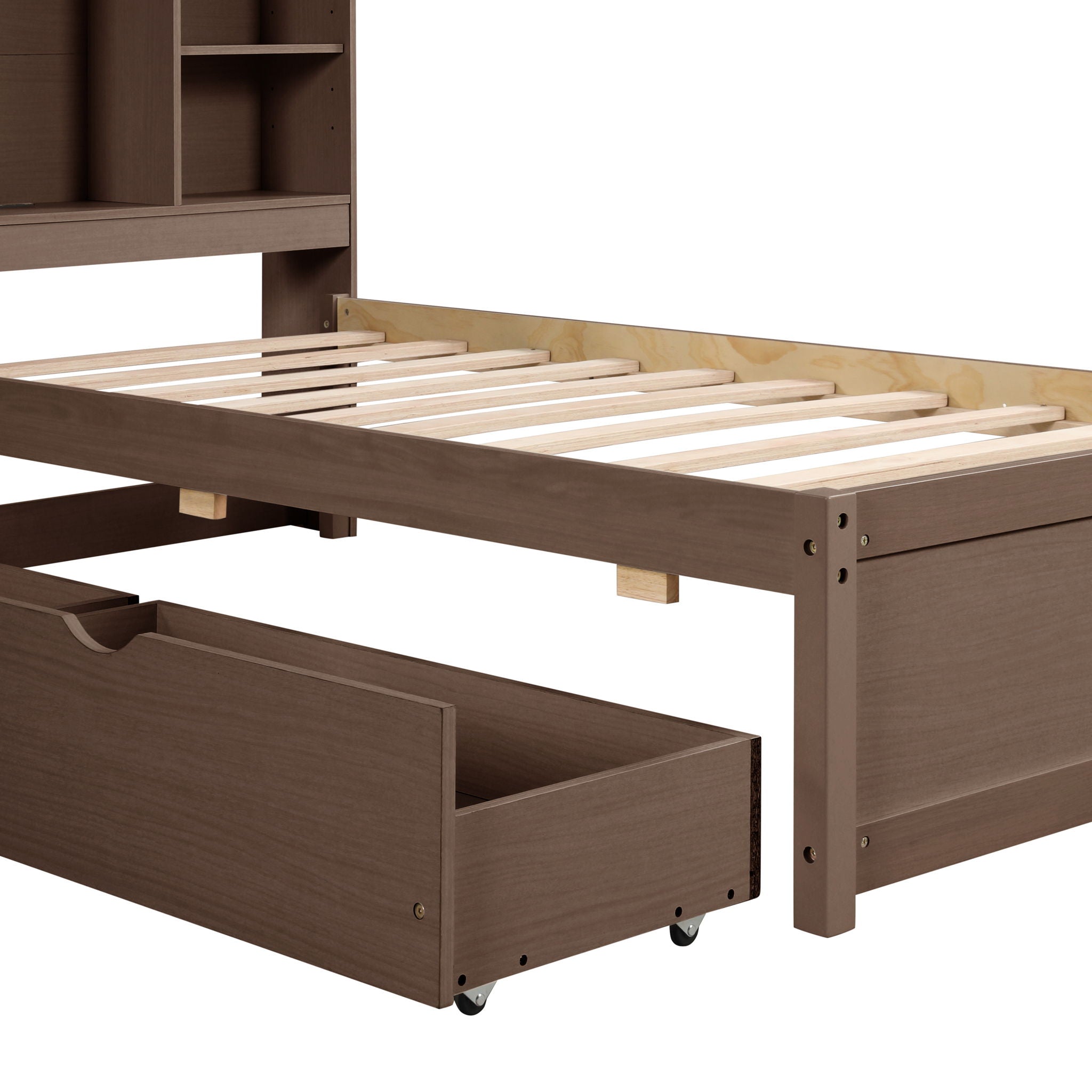 Bed Frame With Built In USB Port And 2 Drawers