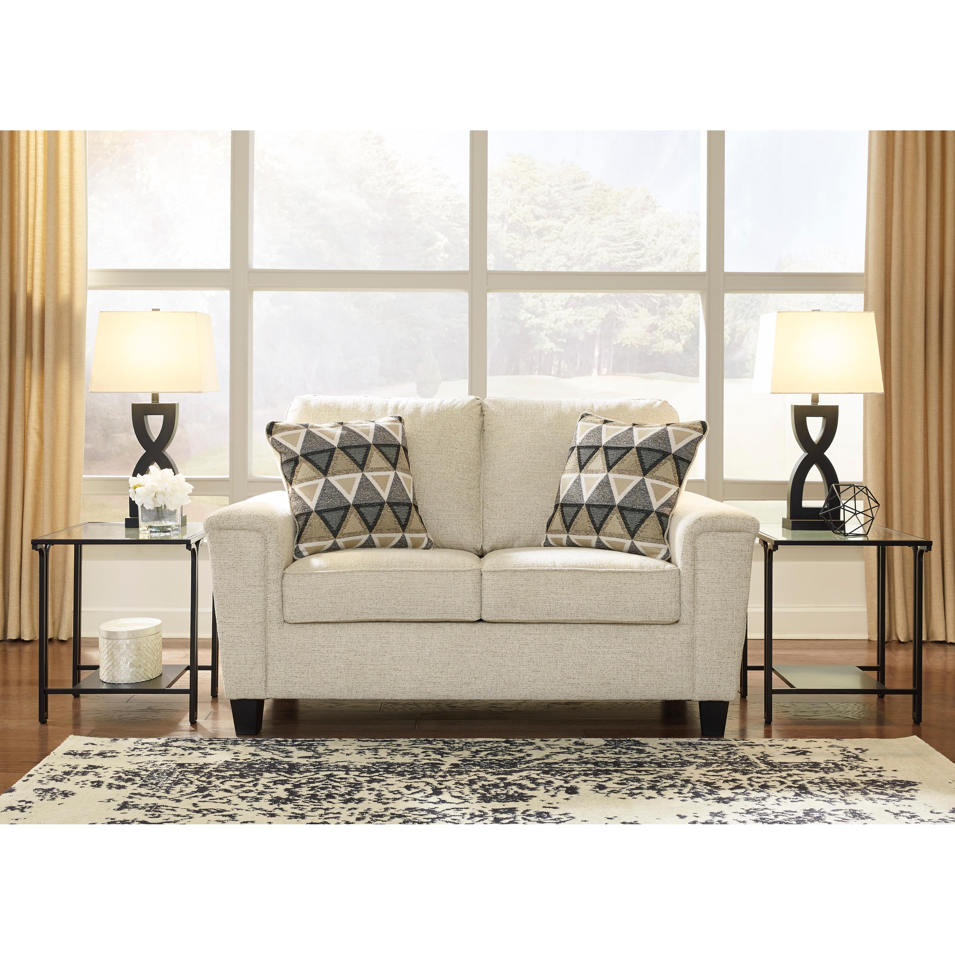 Signature Design by Ashley Abinger Stationary Fabric Loveseat 8390435 IMAGE 5