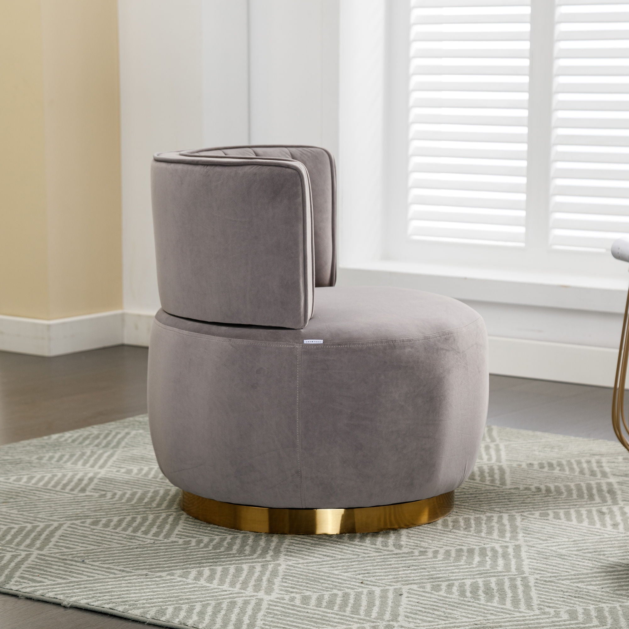 360 Degree Swivel Cuddle Barrel Accent Sofa Chair