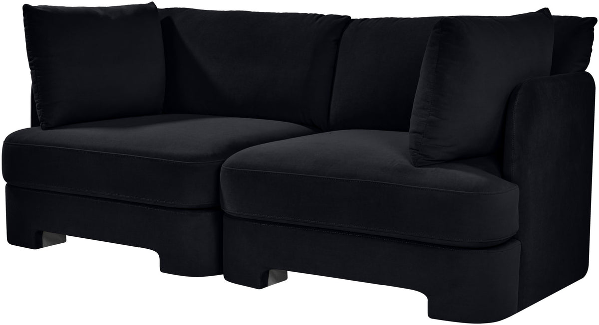 Hammond - Velvet Performance Fabric Upholstered 2 Piece Loveseat