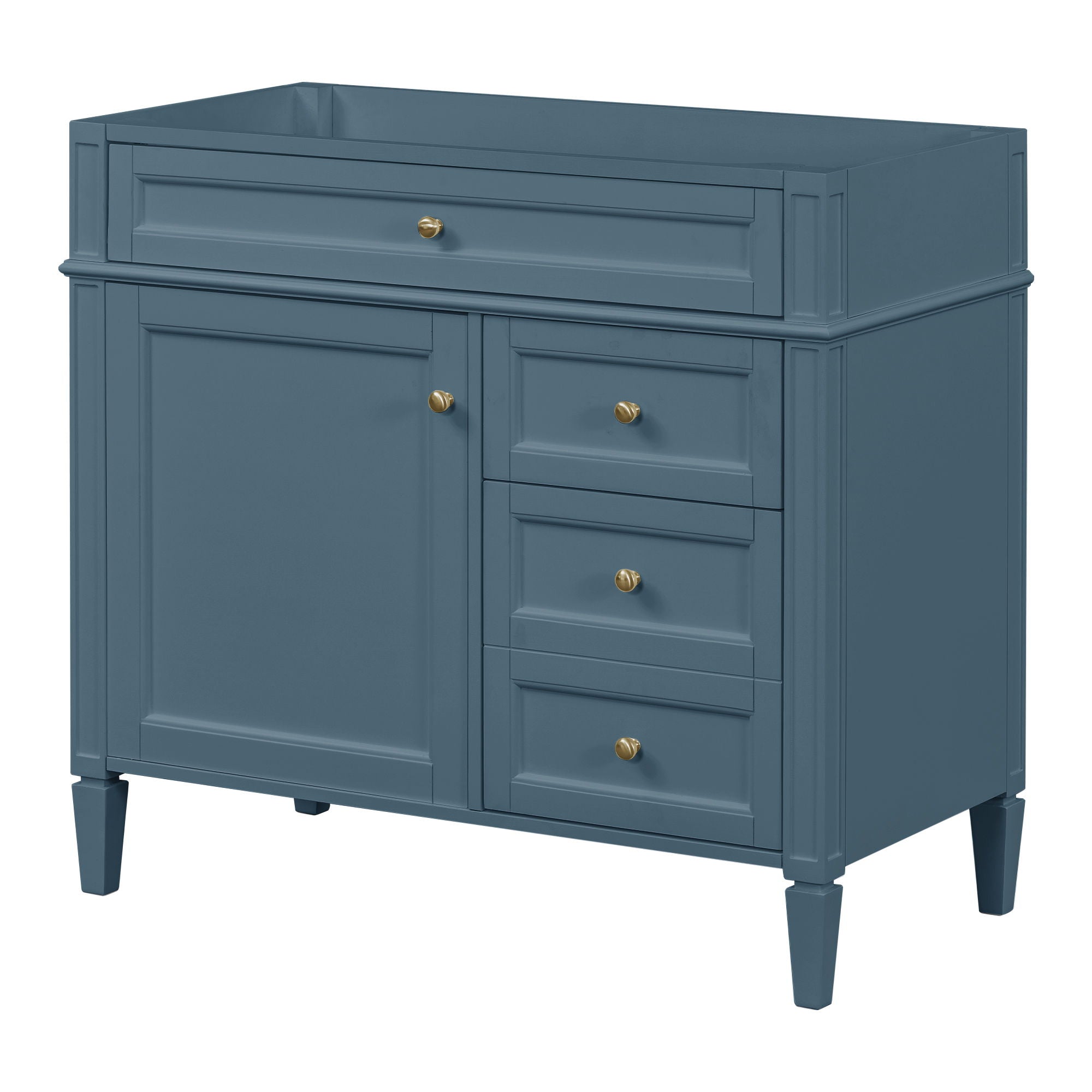 Bathroom Vanity With 2 Drawers And Tip-Out Drawer, Storage Cabinet