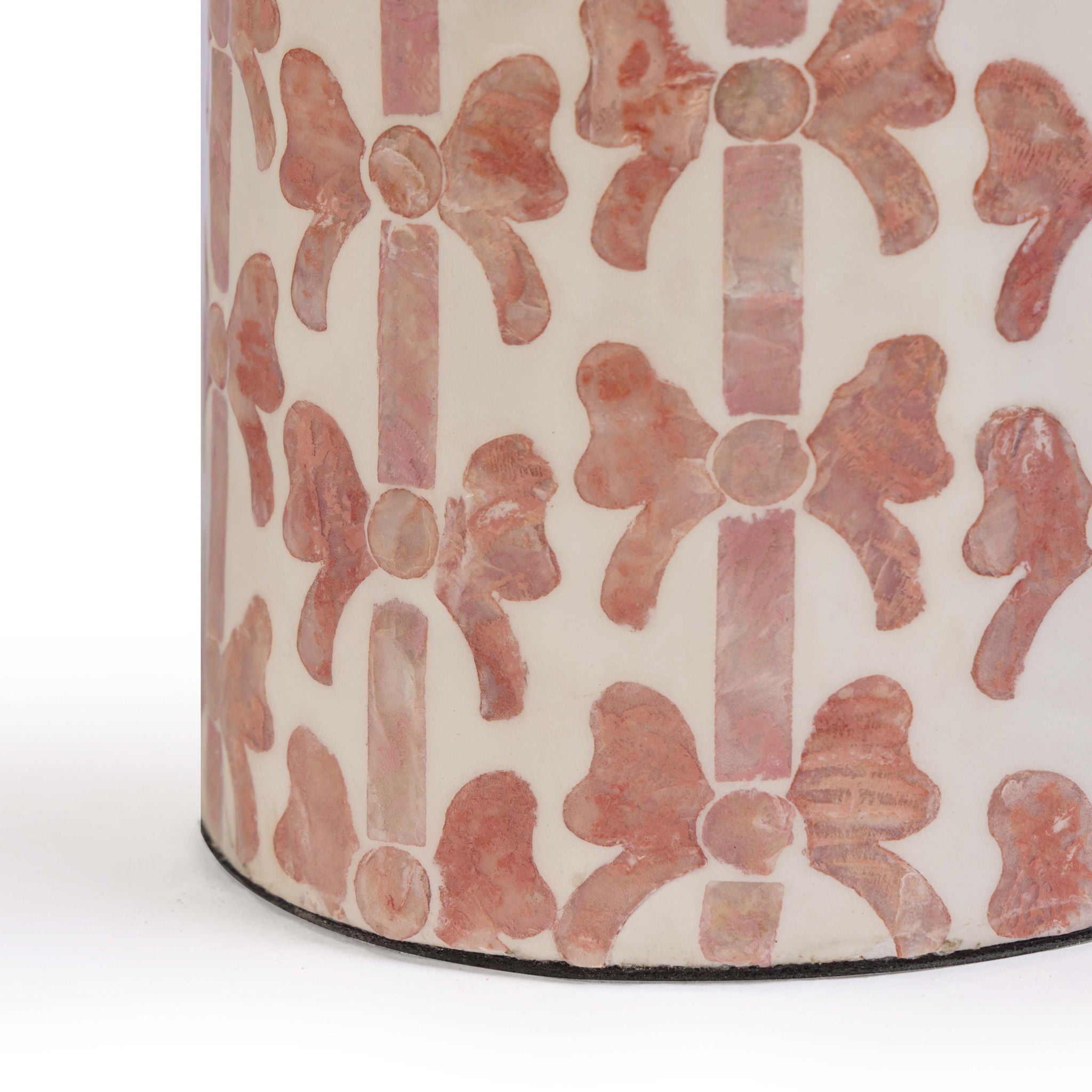 Lassy - Ribbon Capiz Shell Table Lamp - Pink