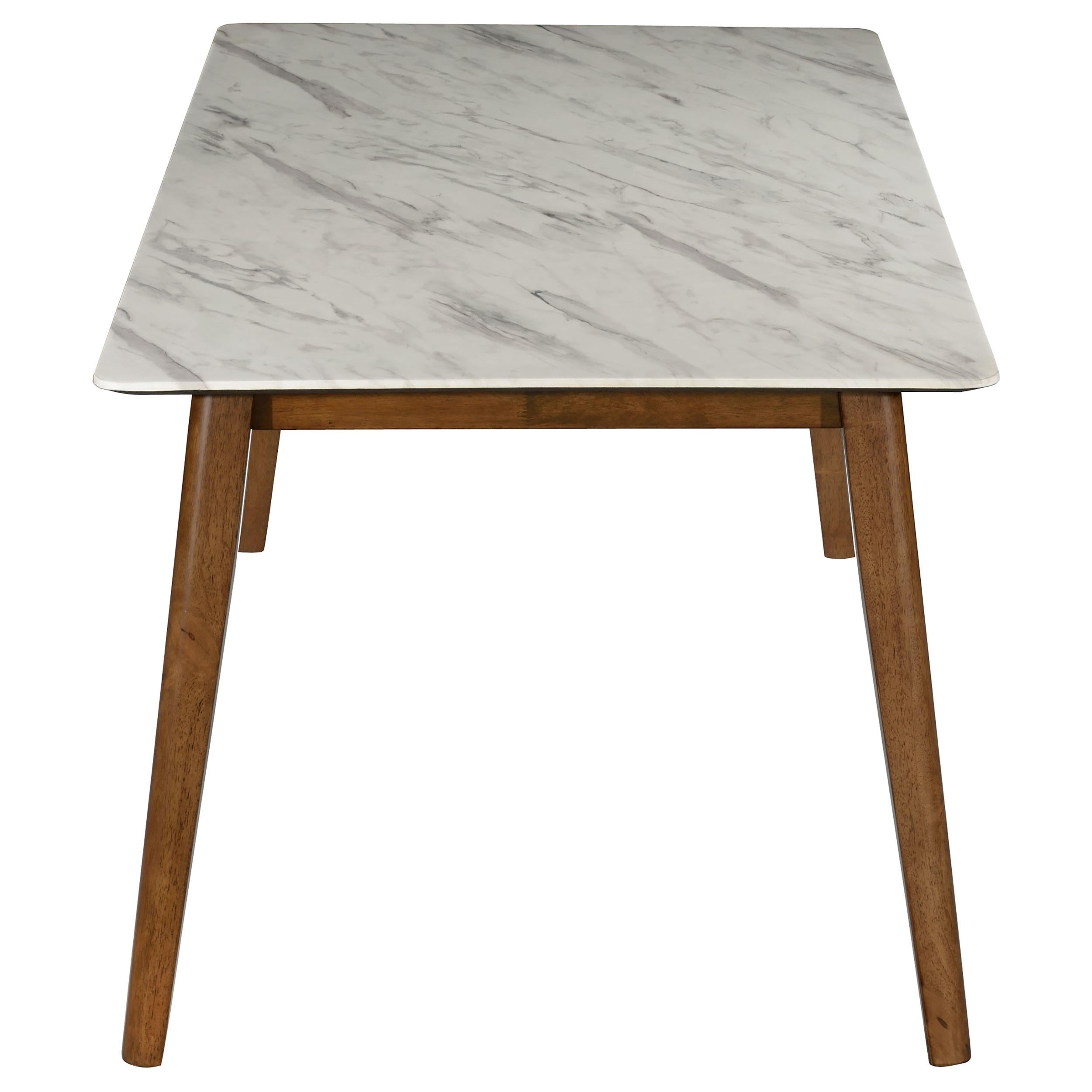 Diamond Modern Furniture COA Everett Dining Table with Faux Marble Top 192761 IMAGE 4