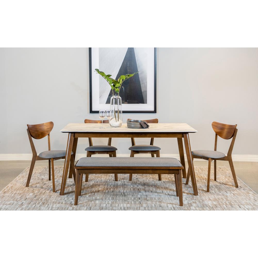 Diamond Modern Furniture COA Everett Dining Table with Faux Marble Top 192761 IMAGE 6