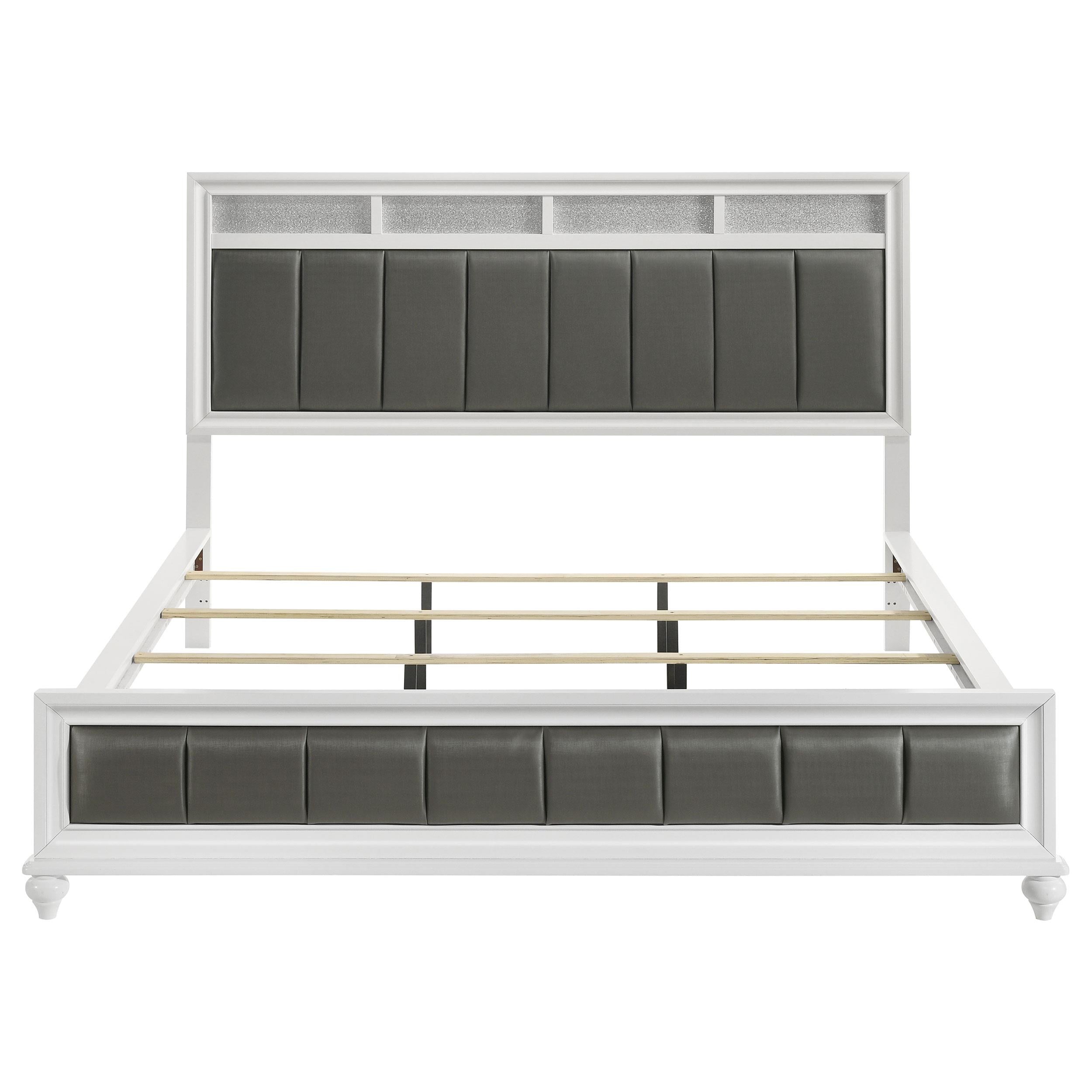 Diamond Modern Furniture COA Barzini California King Upholstered Panel Bed 205891KW IMAGE 3