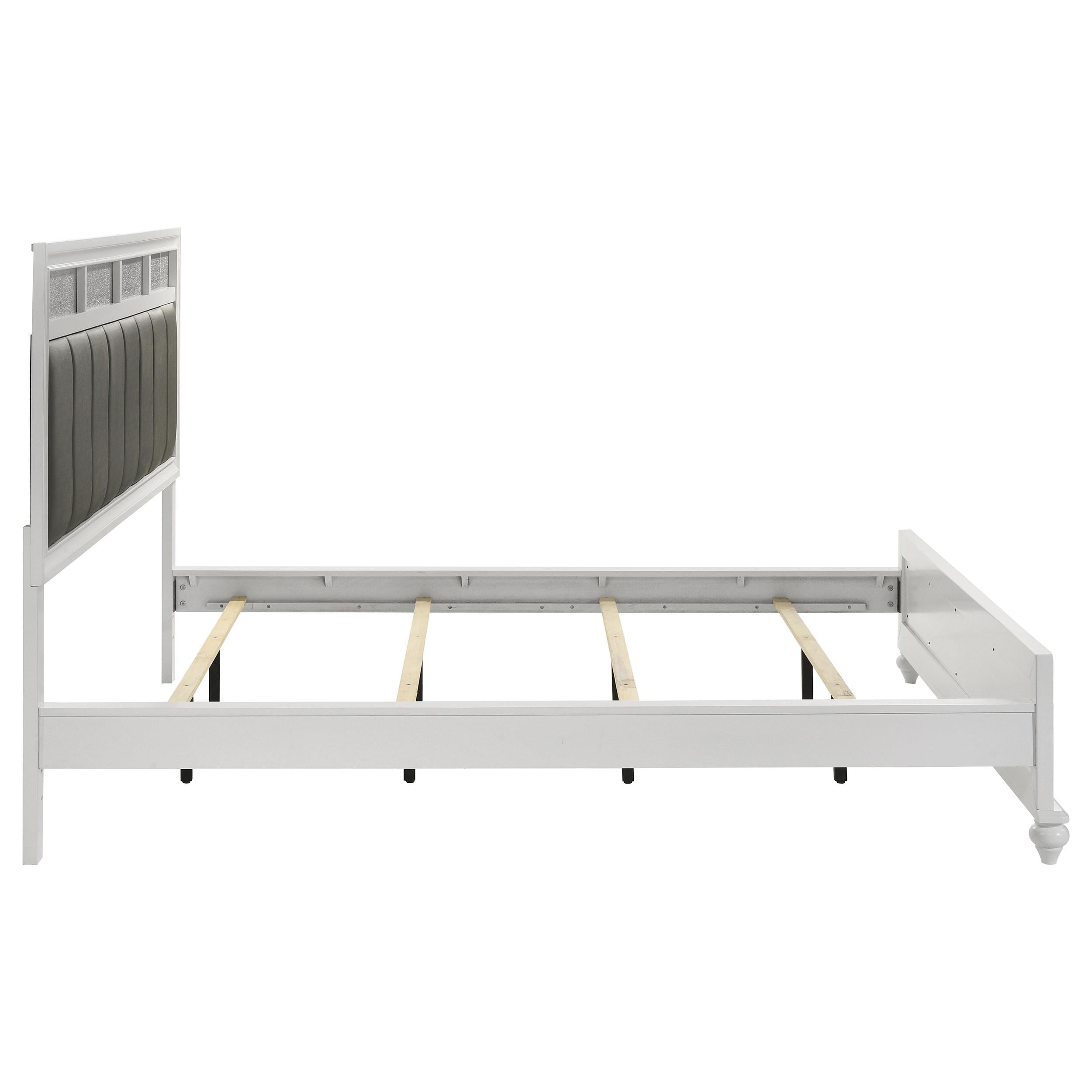 Diamond Modern Furniture COA Barzini California King Upholstered Panel Bed 205891KW IMAGE 5
