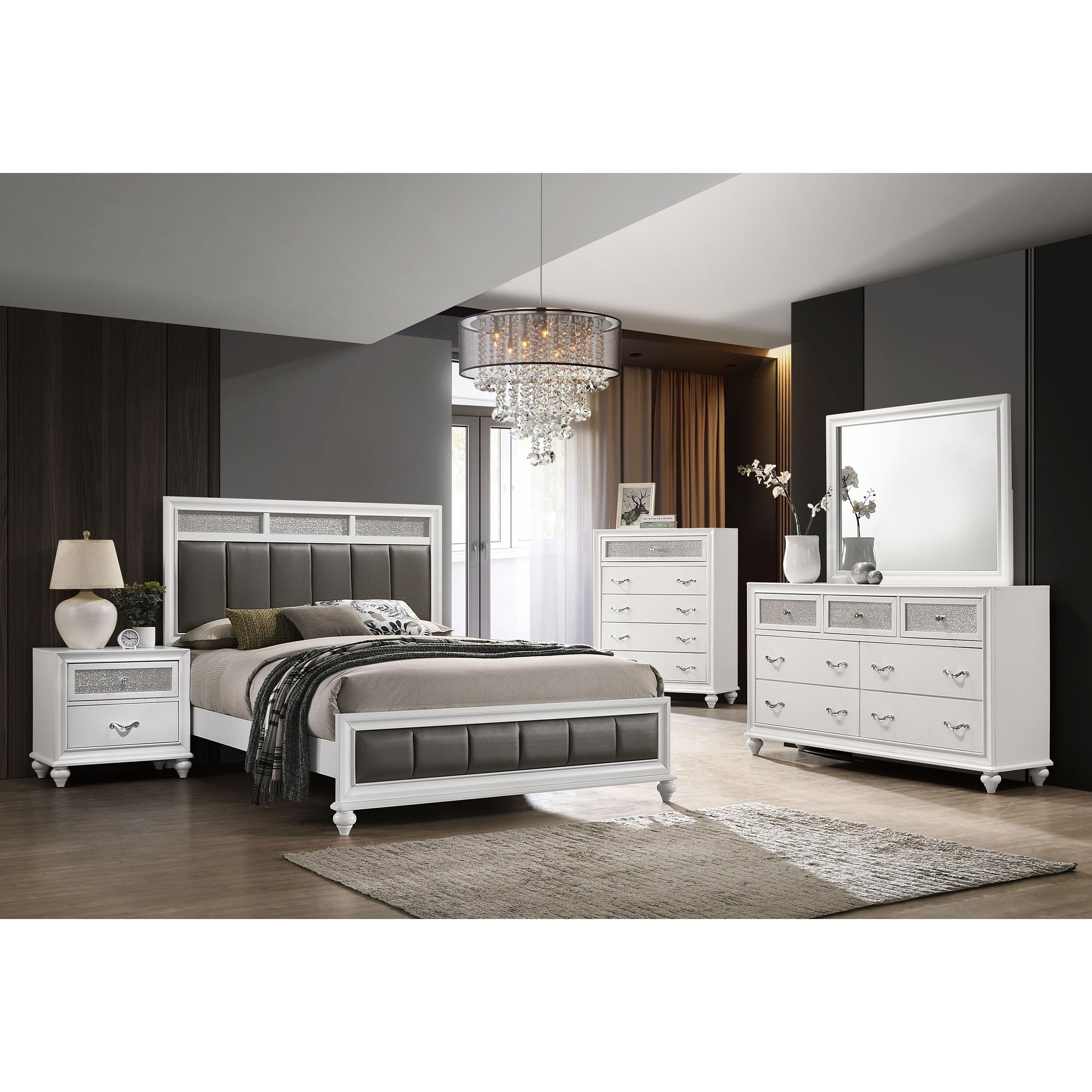 Diamond Modern Furniture COA Barzini California King Upholstered Panel Bed 205891KW IMAGE 7