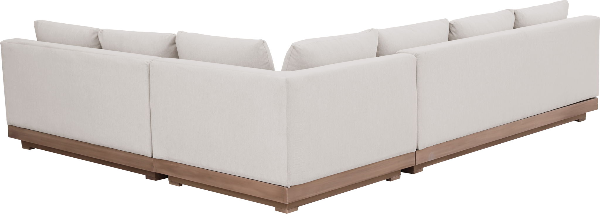 Solace - Olefin Performance Fabric 3 Piece Outdoor Patio Modular Sectional (Sofa, Loveseat & Corner Chair)