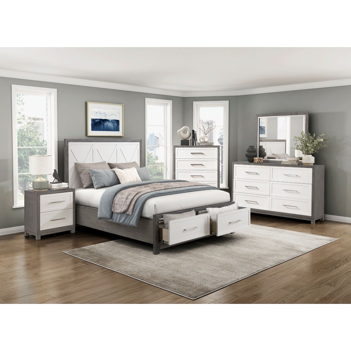Rowan - Nightstand - Gray
