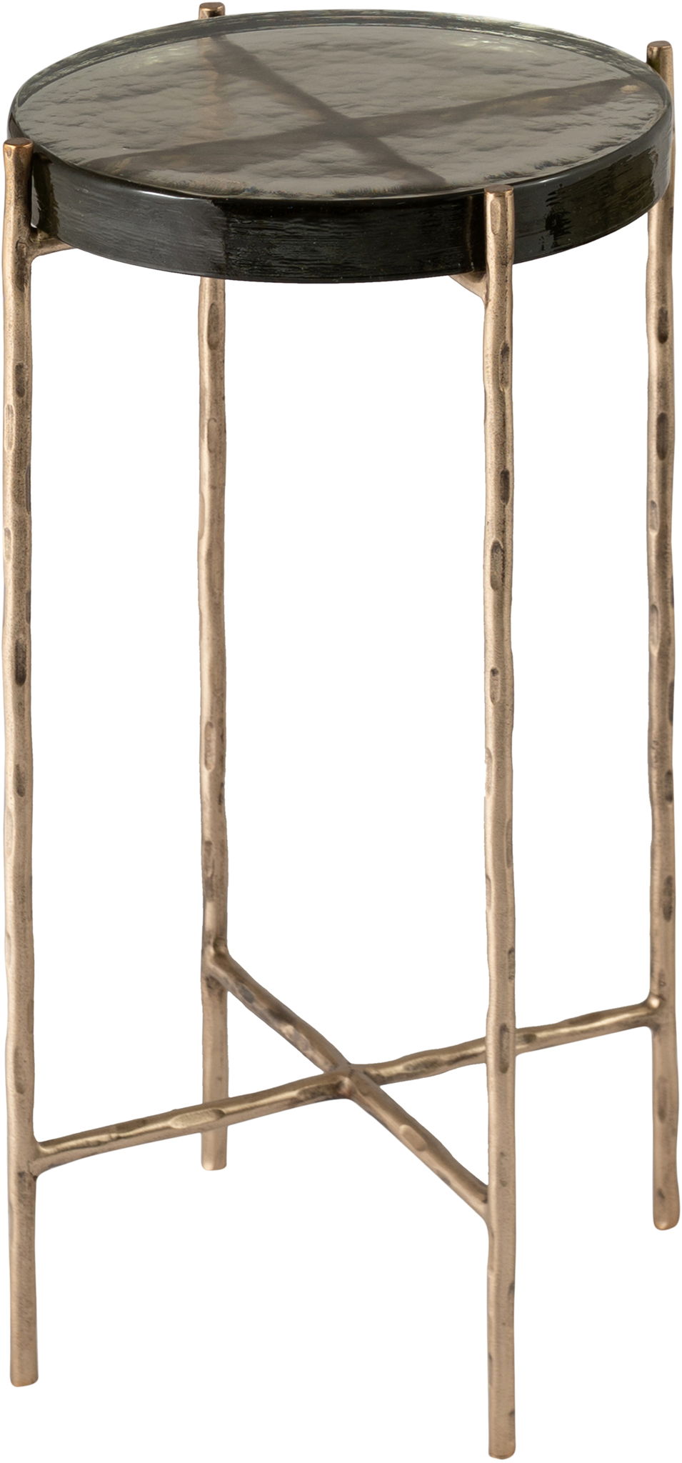 Vetra - Iron Base Bunching End Table - Brass