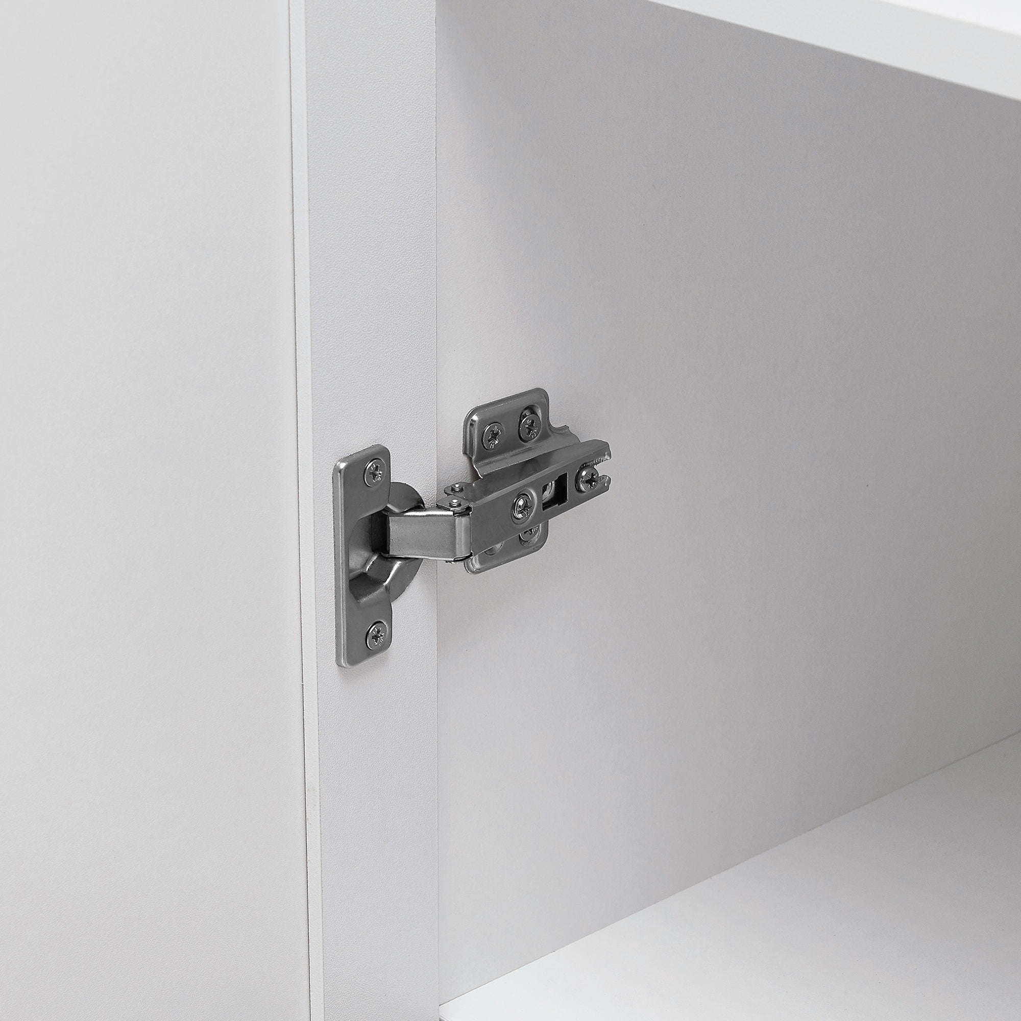 Storage Cabinet With Adjustable Shelves, 2 Doors, Rectangle Design For Bathroom