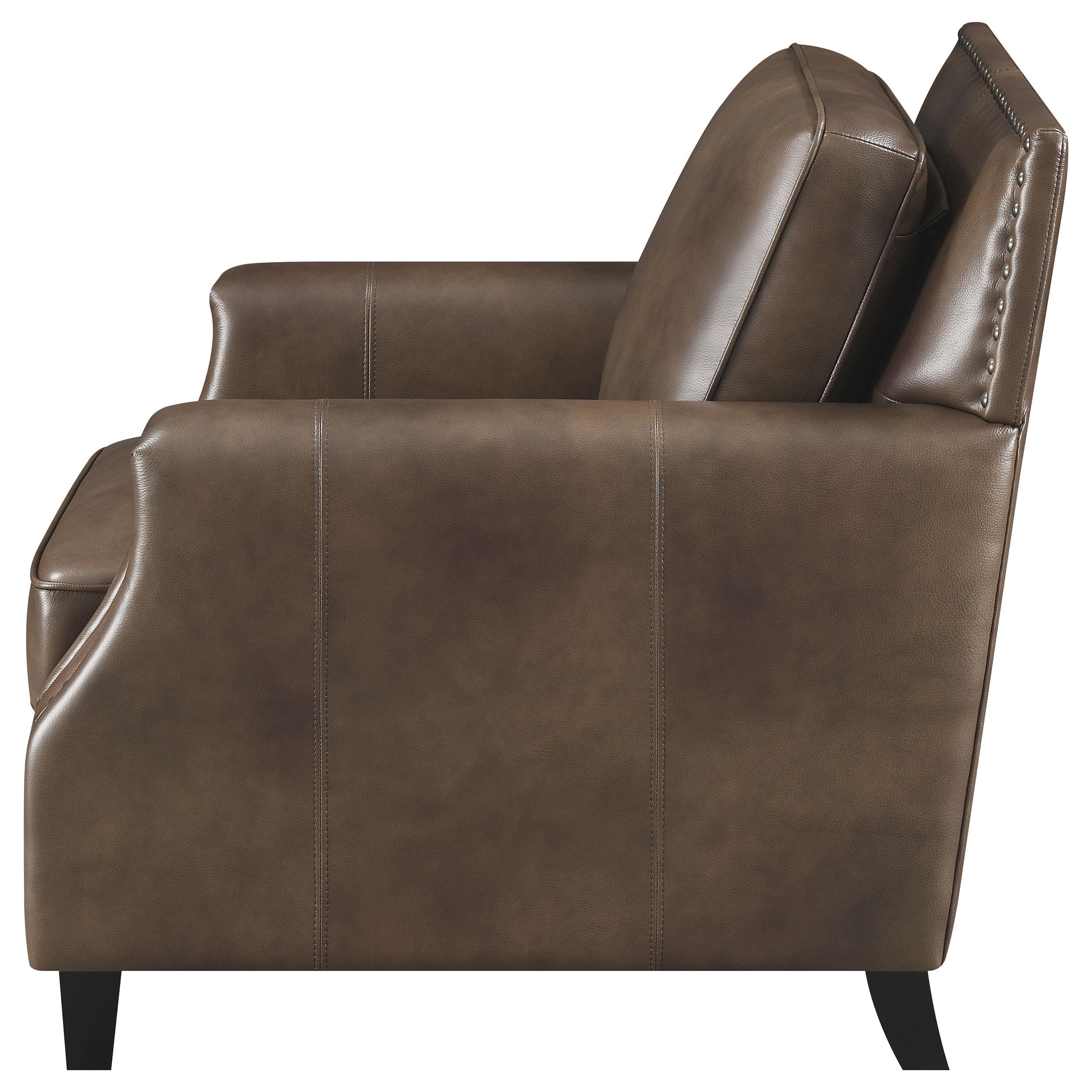 Diamond Modern Furniture COA Leaton Stationary Leather Match Chair 509443 IMAGE 4