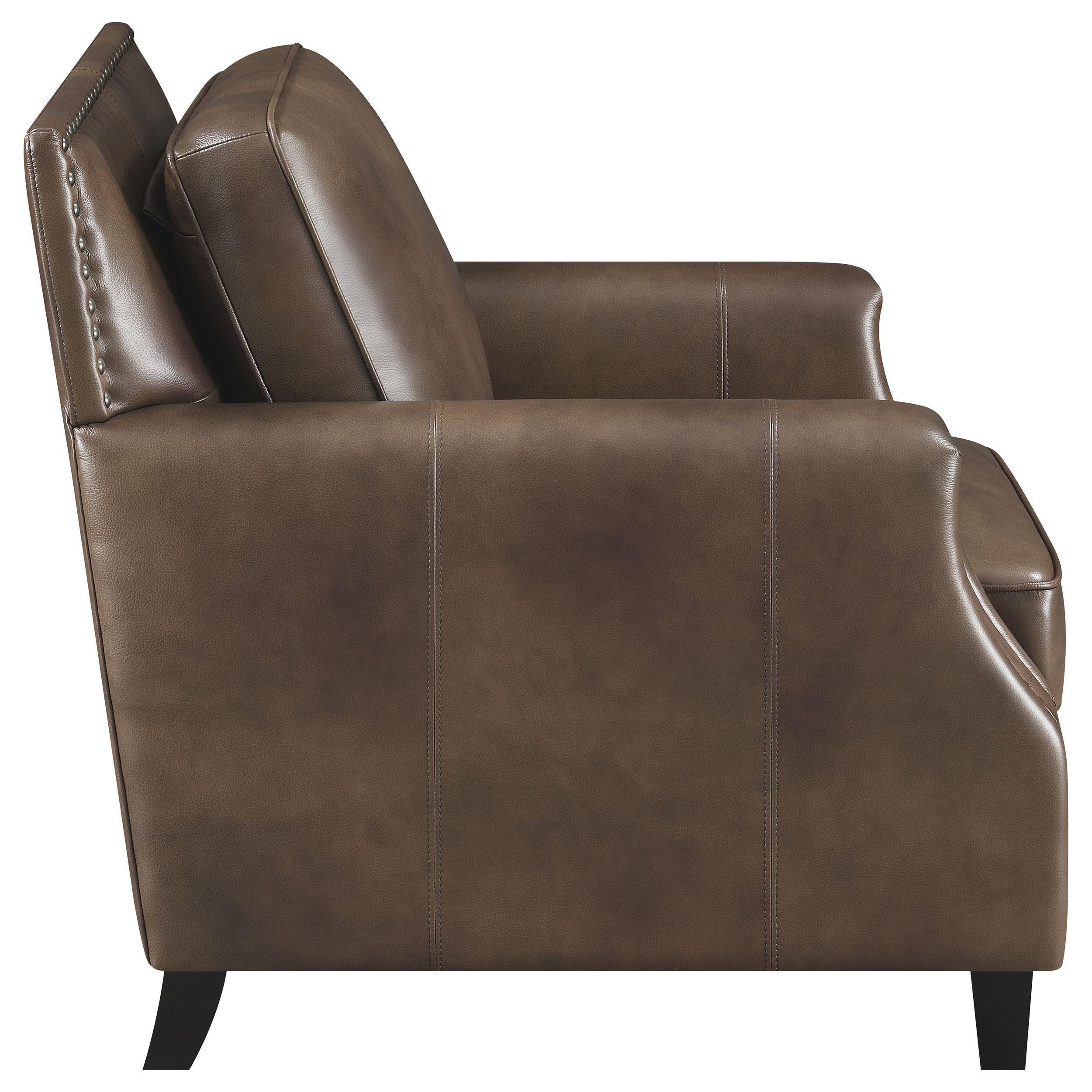 Diamond Modern Furniture COA Leaton Stationary Leather Match Chair 509443 IMAGE 7