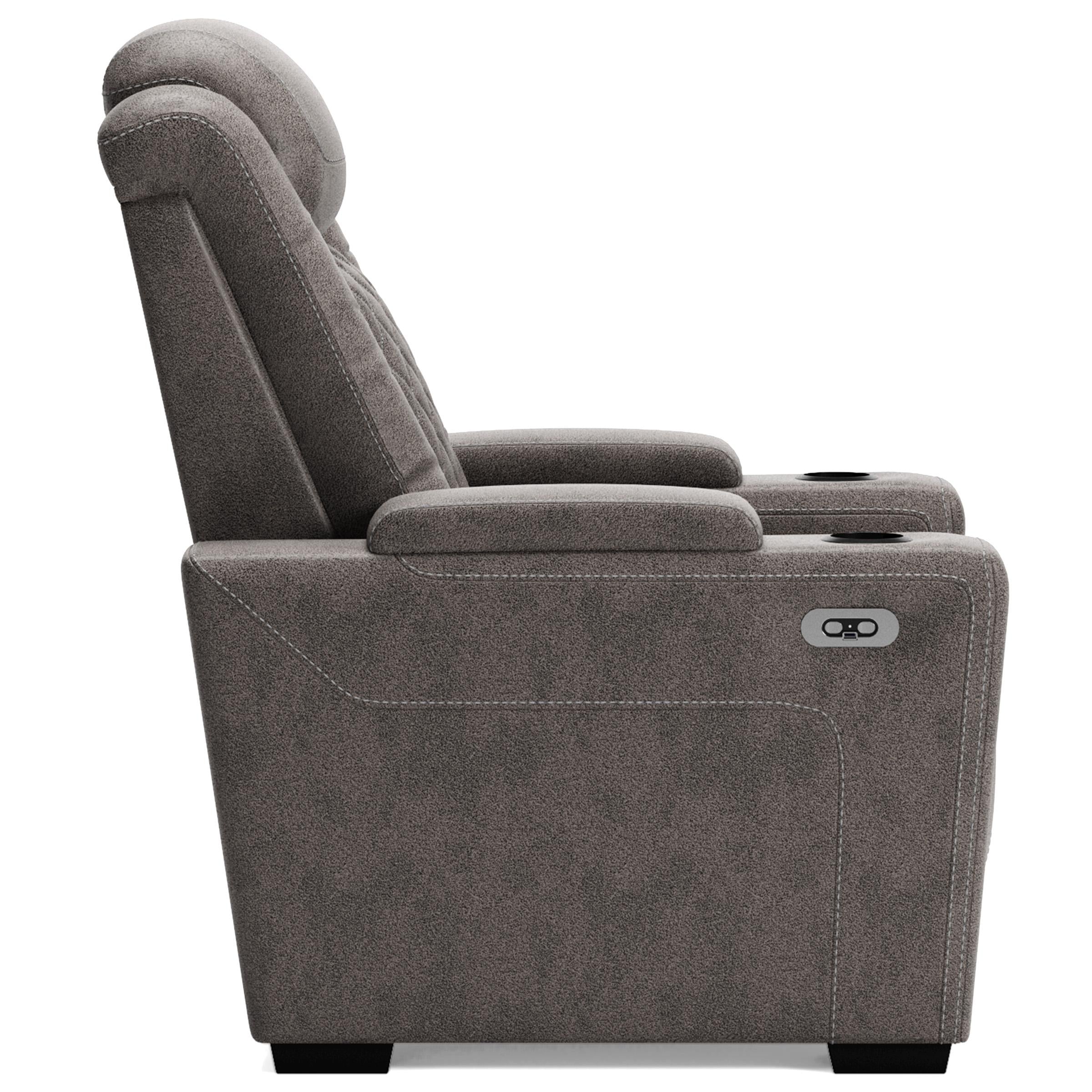 Signature Design by Ashley HyllMont Power Leather Look Recliner 9300313 IMAGE 3