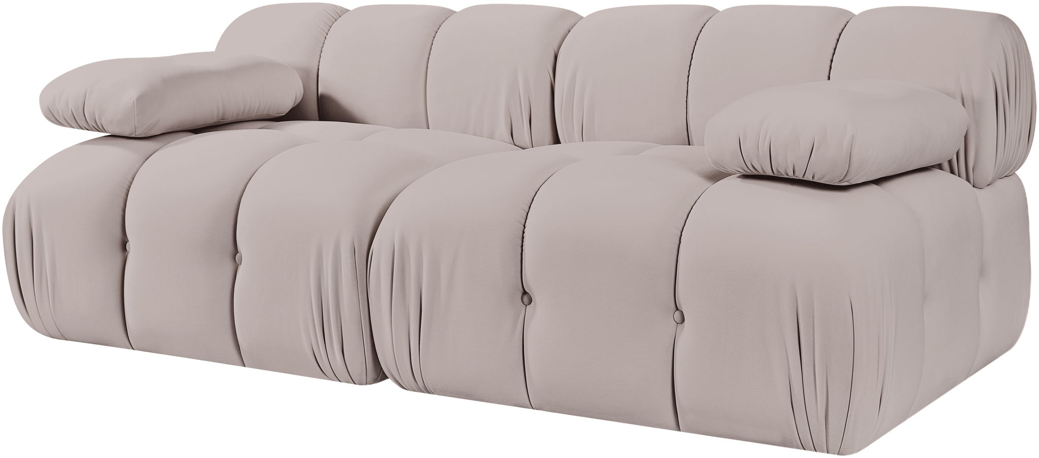 Orin - Velvet Performance Fabric Upholstered 2 Piece Modular Sofa