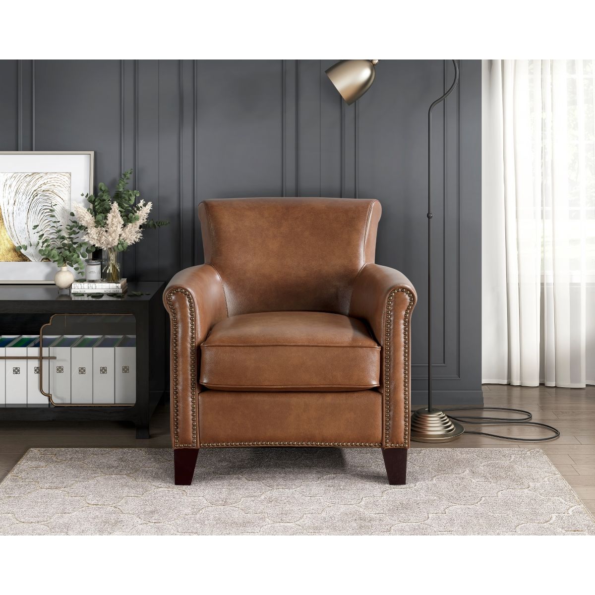 Braintree - Accent Chair - Dark Brown