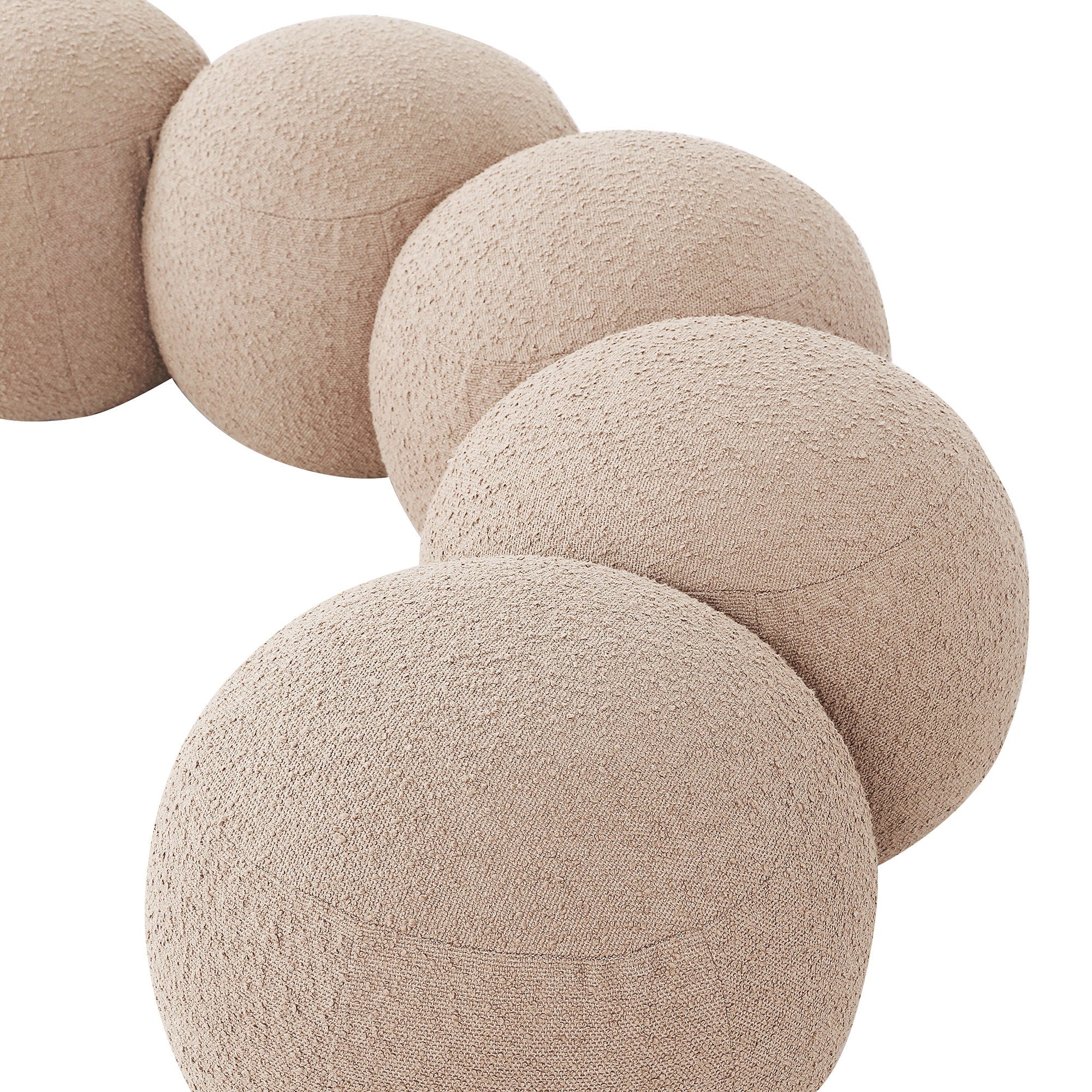 Apollo - Boucle Fabric Bench
