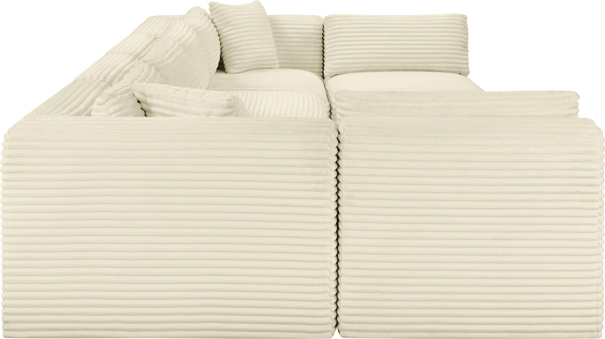 Shaggy - 6 Piece Modular U-Shaped Armless Sectional
