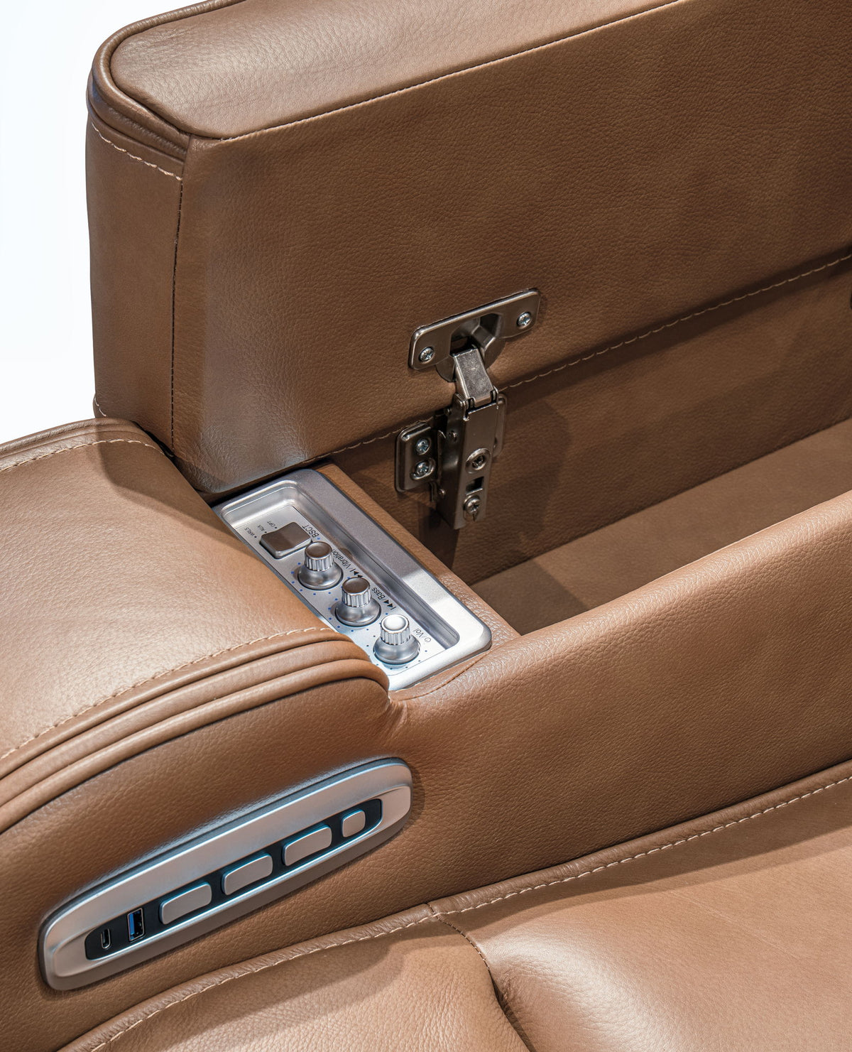 Knightington - Power Reclining Sofa With Audio Seating