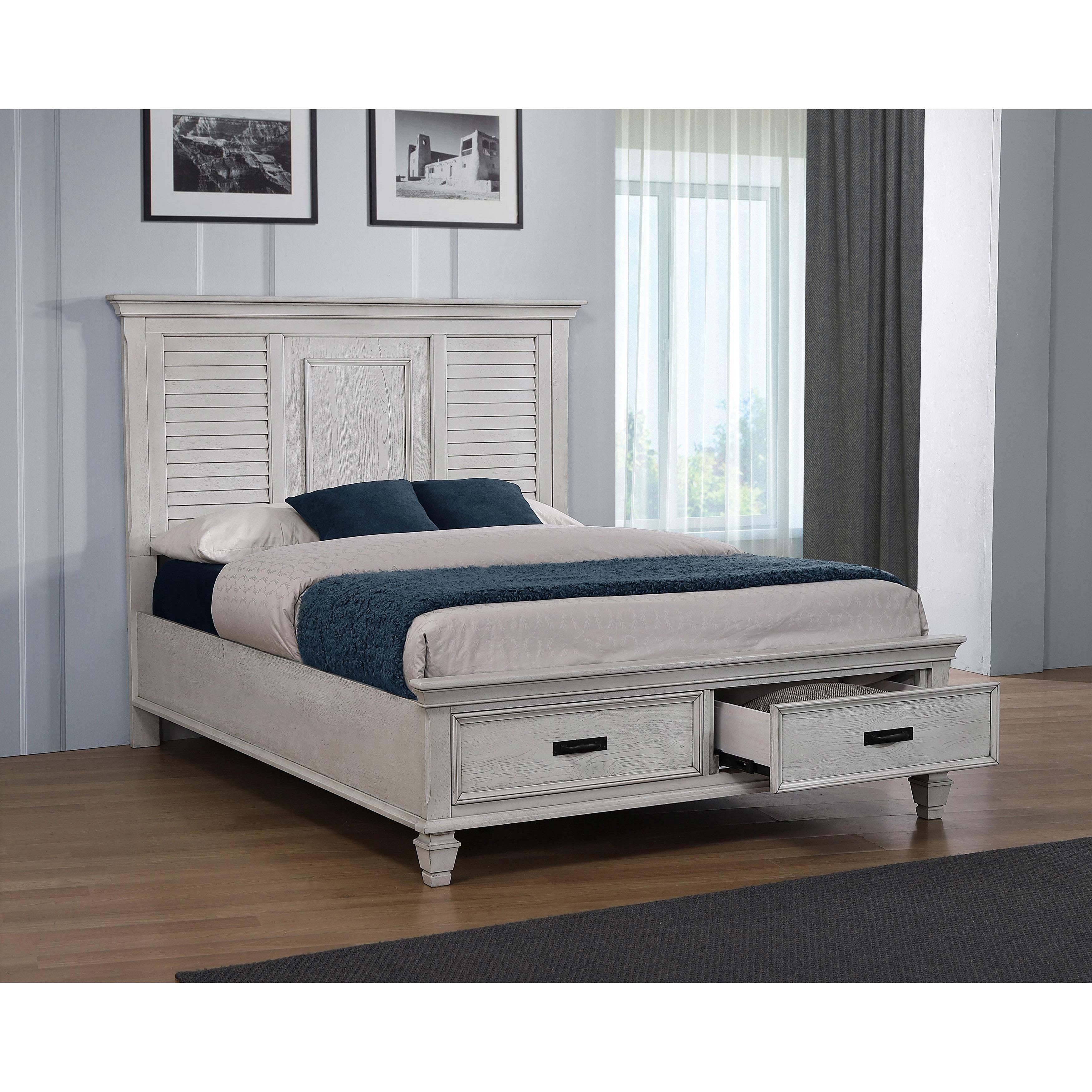 Diamond Modern Furniture COA Franco King Panel Bed with Storage 205330KE IMAGE 5