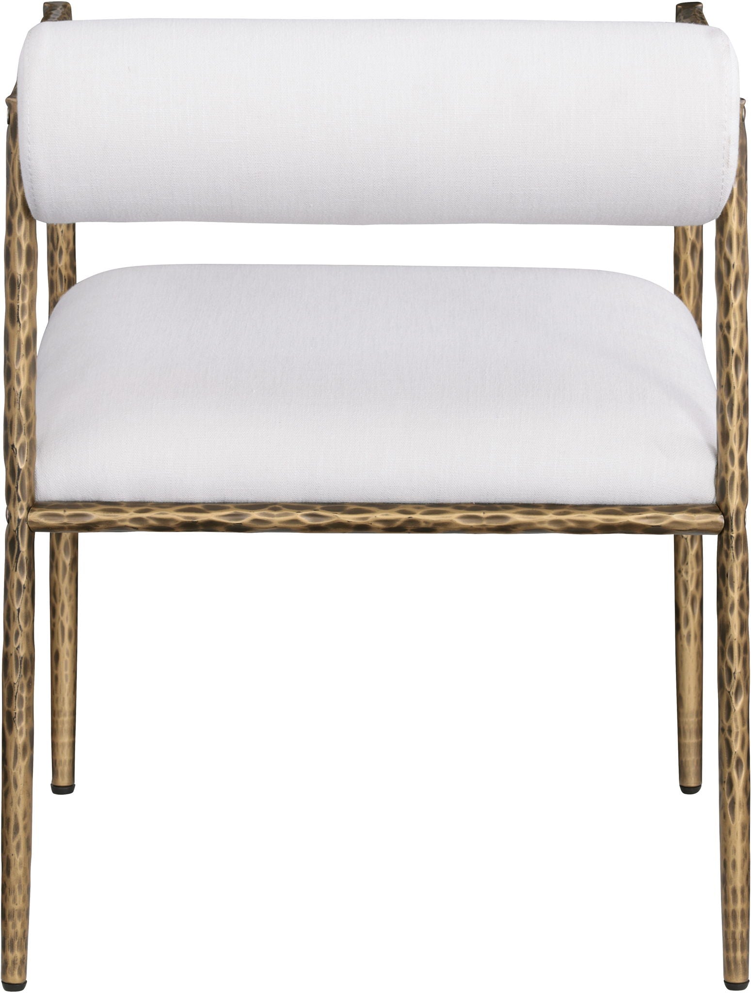 Axis - Linen Textured Cream Fabric Upholstered Dining Chair (Set of 2)
