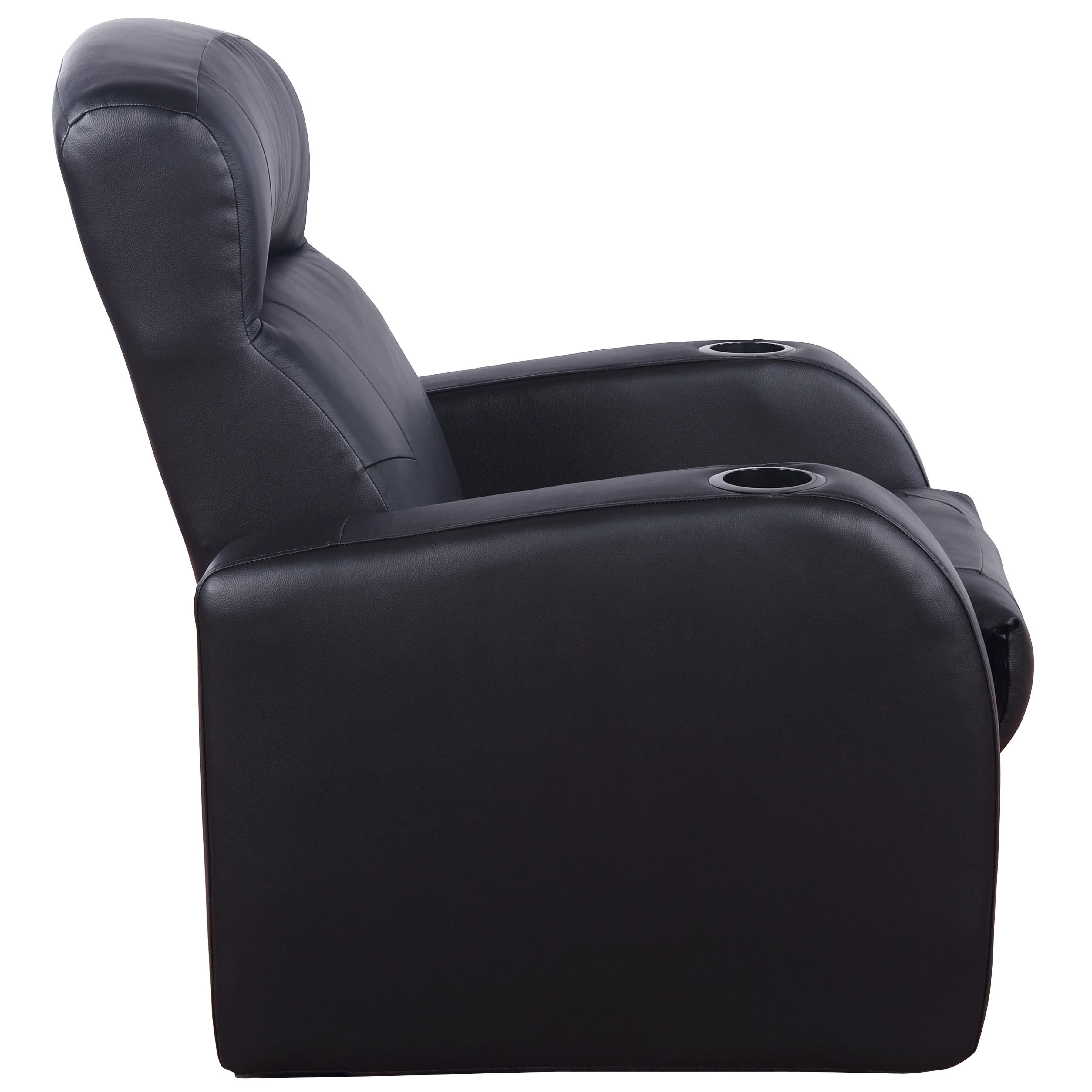 Diamond Modern Furniture COA Cyrus Leather match Reclining Home Theater Seating (with Wall Recline) 600001-S3B IMAGE 6