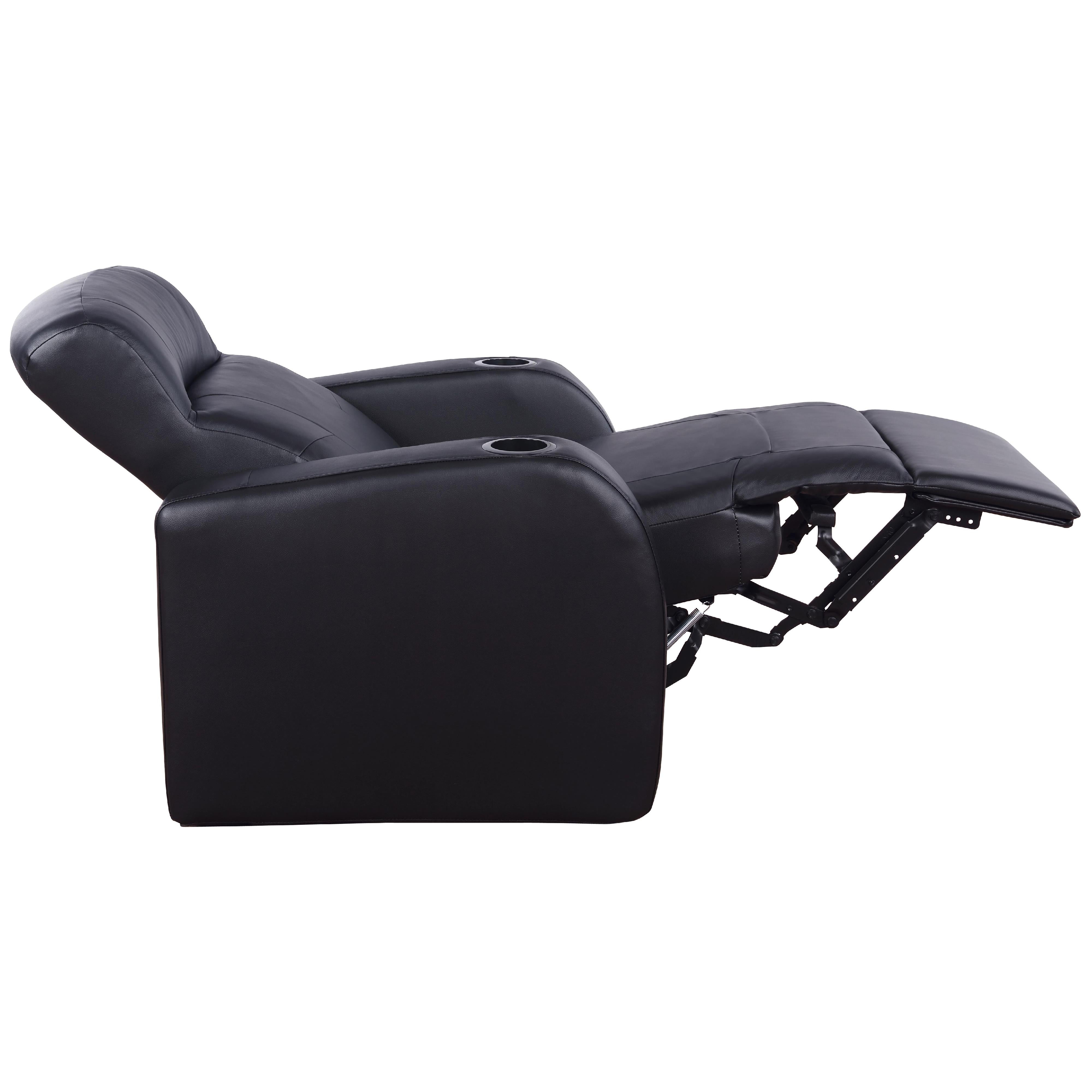Diamond Modern Furniture COA Cyrus Leather match Reclining Home Theater Seating (with Wall Recline) 600001-S3B IMAGE 7