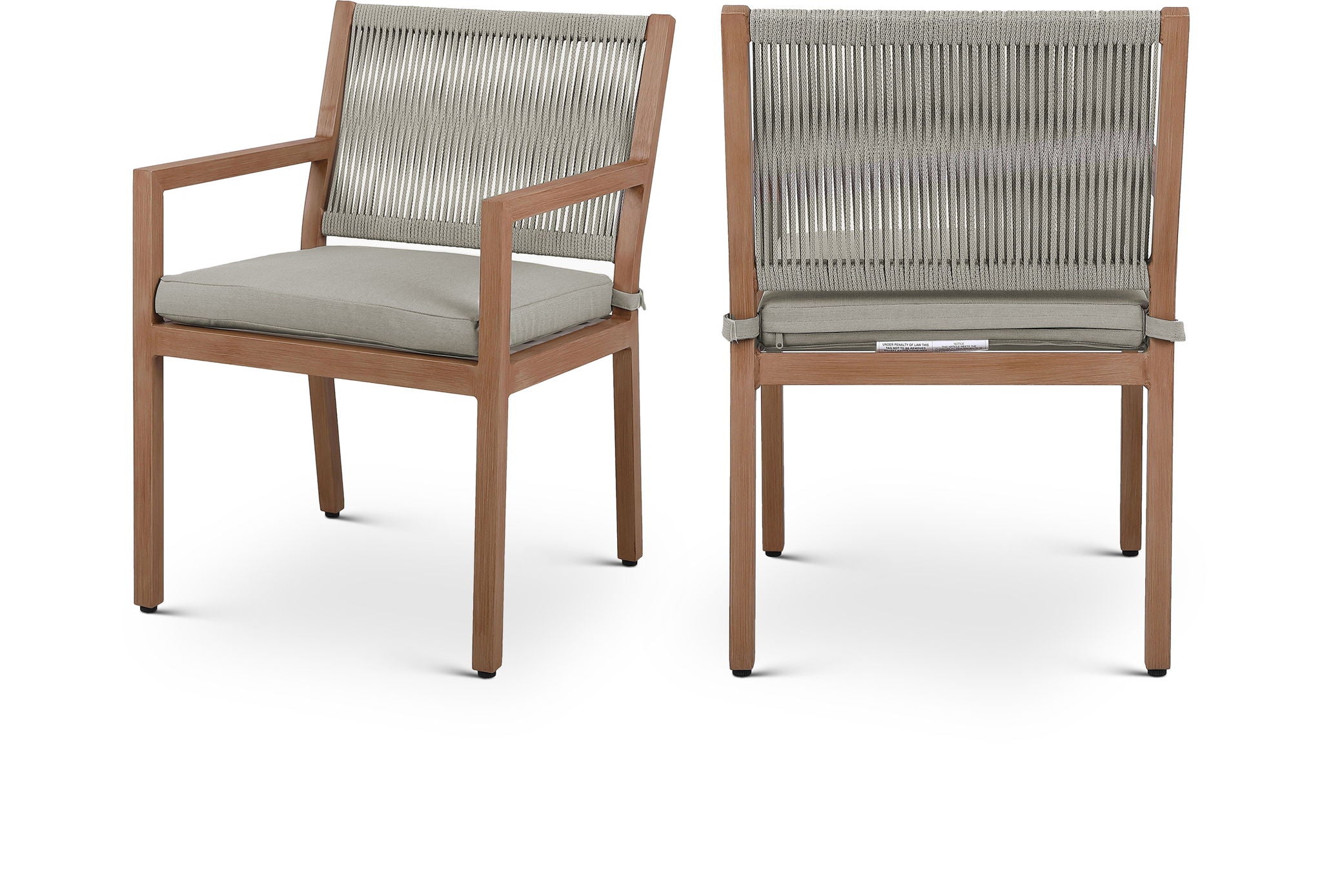 Maui - Water Resistant Outdoor Patio Dining Arm Chair (Set of 2)