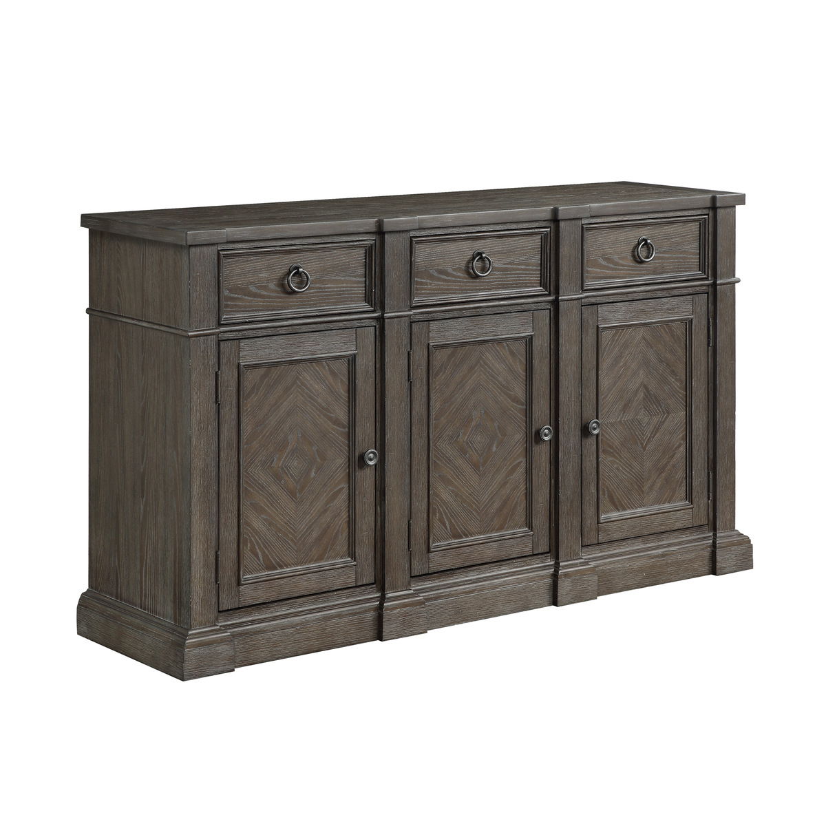 Sarasota - Server With 3 Drawers And 3 Doors - Brown