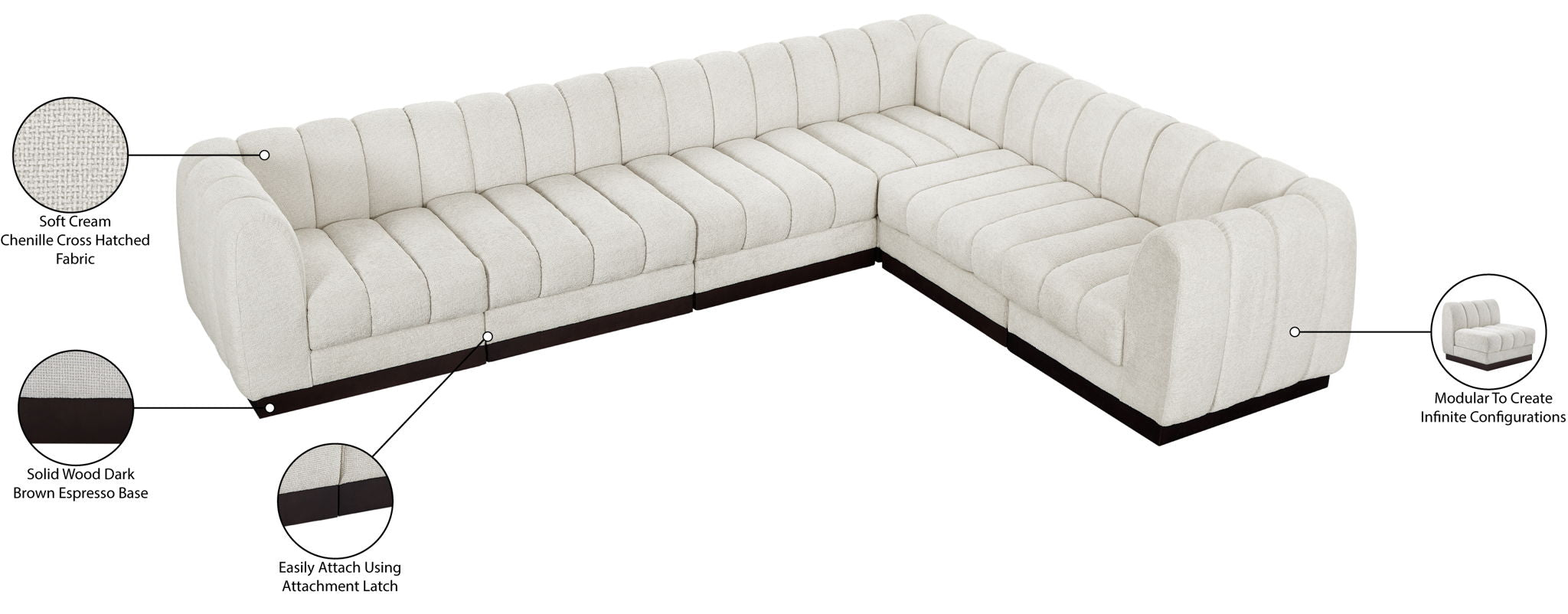Quinn - 6 Piece Modular Sectional