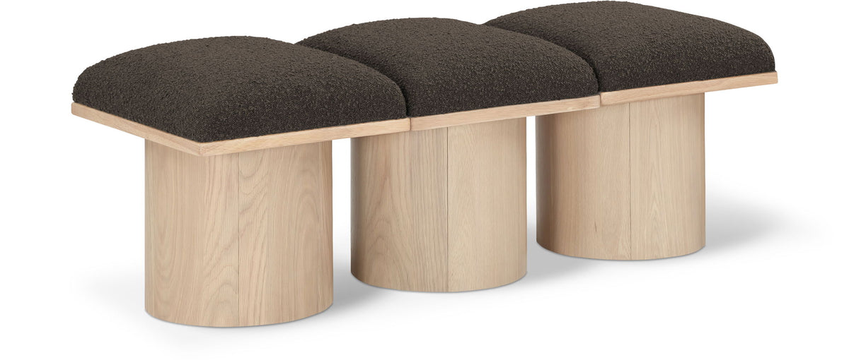 Pavilion - 3 Piece Modular Bench With Natural Base