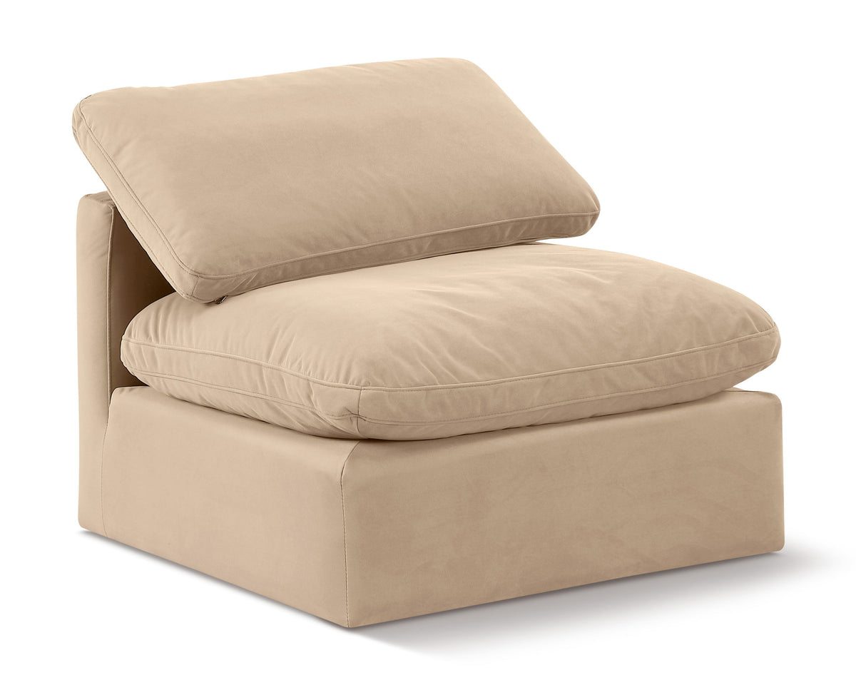Indulge - Velvet Armless Chair