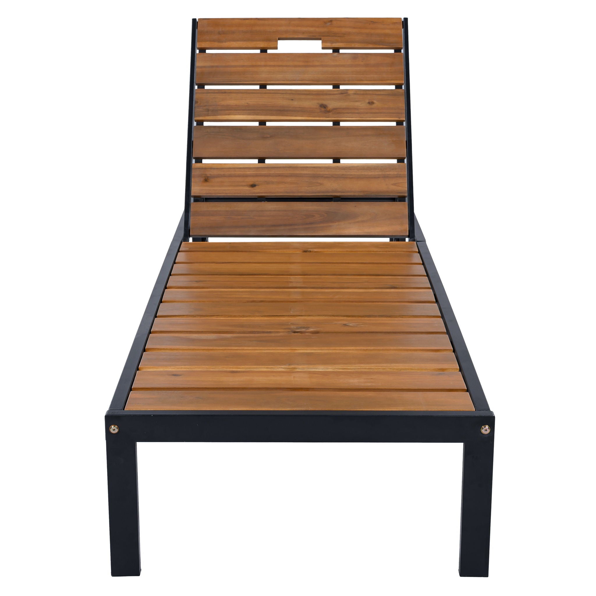 Outdoor Chaise With Adjustable Backrest