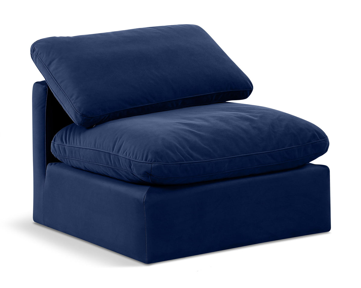 Indulge - Velvet Armless Chair